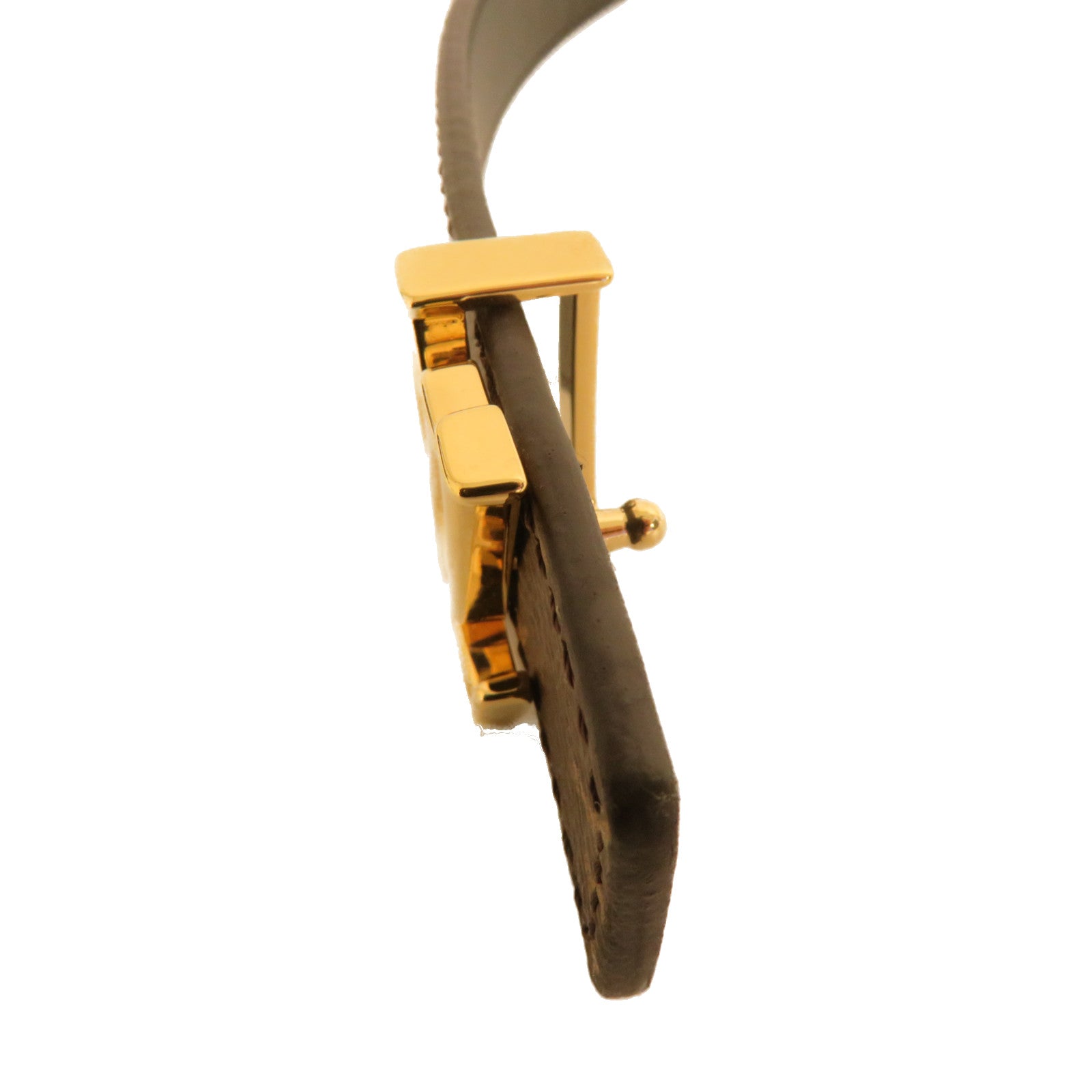 LOUIS VUITTON Monogram Reversible Belt 85cm金扣皮帶啡色