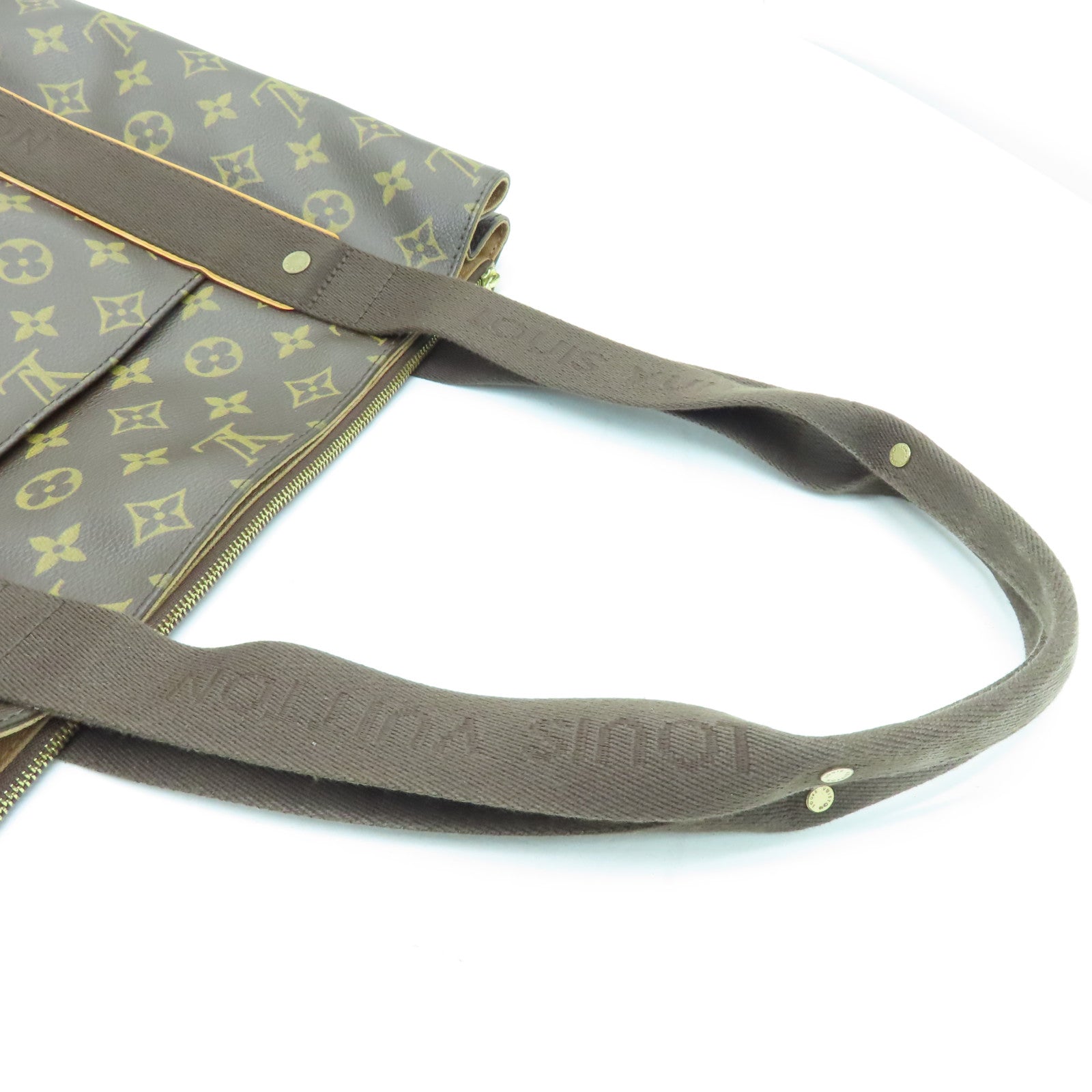 LOUIS VUITTON Monogram Beaubourg金扣肩背袋啡色