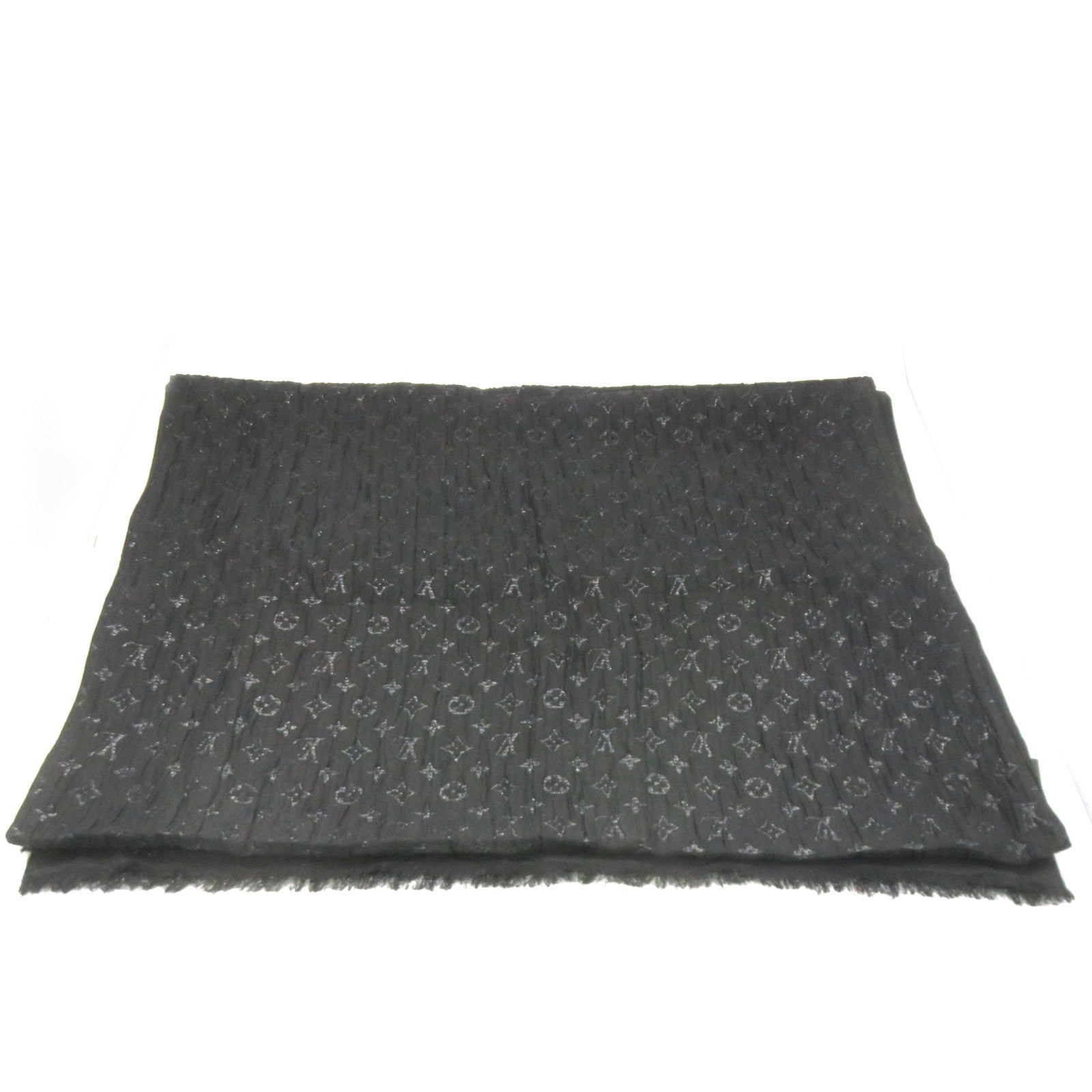 LOUIS VUITTON 絲質/聚酯纖維Scarf絲巾黑色