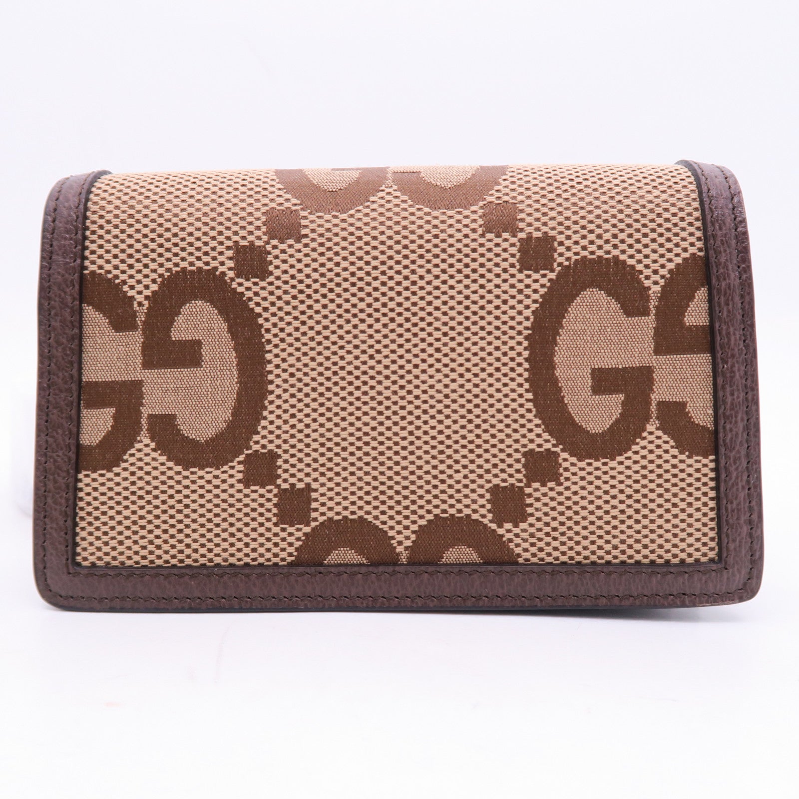 GUCCI 【激減優惠】帆布Dionysus Supreme Super Mini銀扣鏈帶肩背袋啡色
