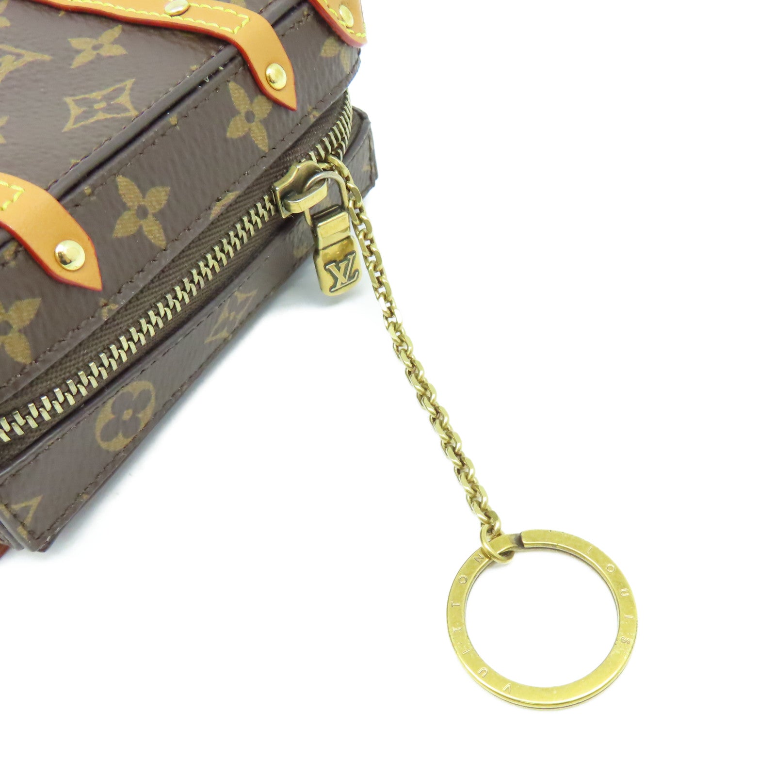 LOUIS VUITTON Monogram Soft Trunk Backpack Bag Charm and Key Holder掛飾啡 Brand Off Hong Kong