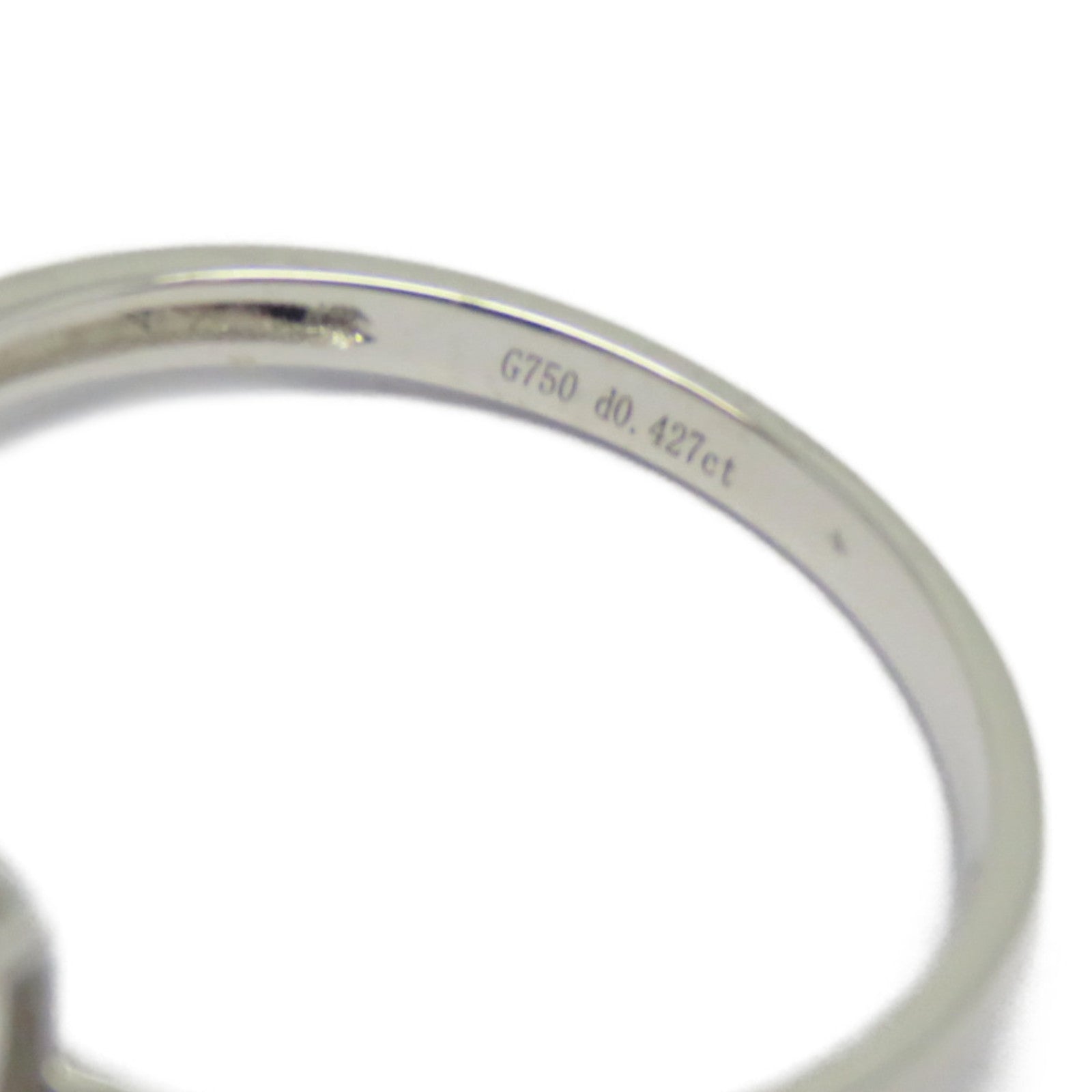 JEWELRY 【激減優惠】18K白金Diamond Ring 0.43ct鑽石戒指US#6.5銀色