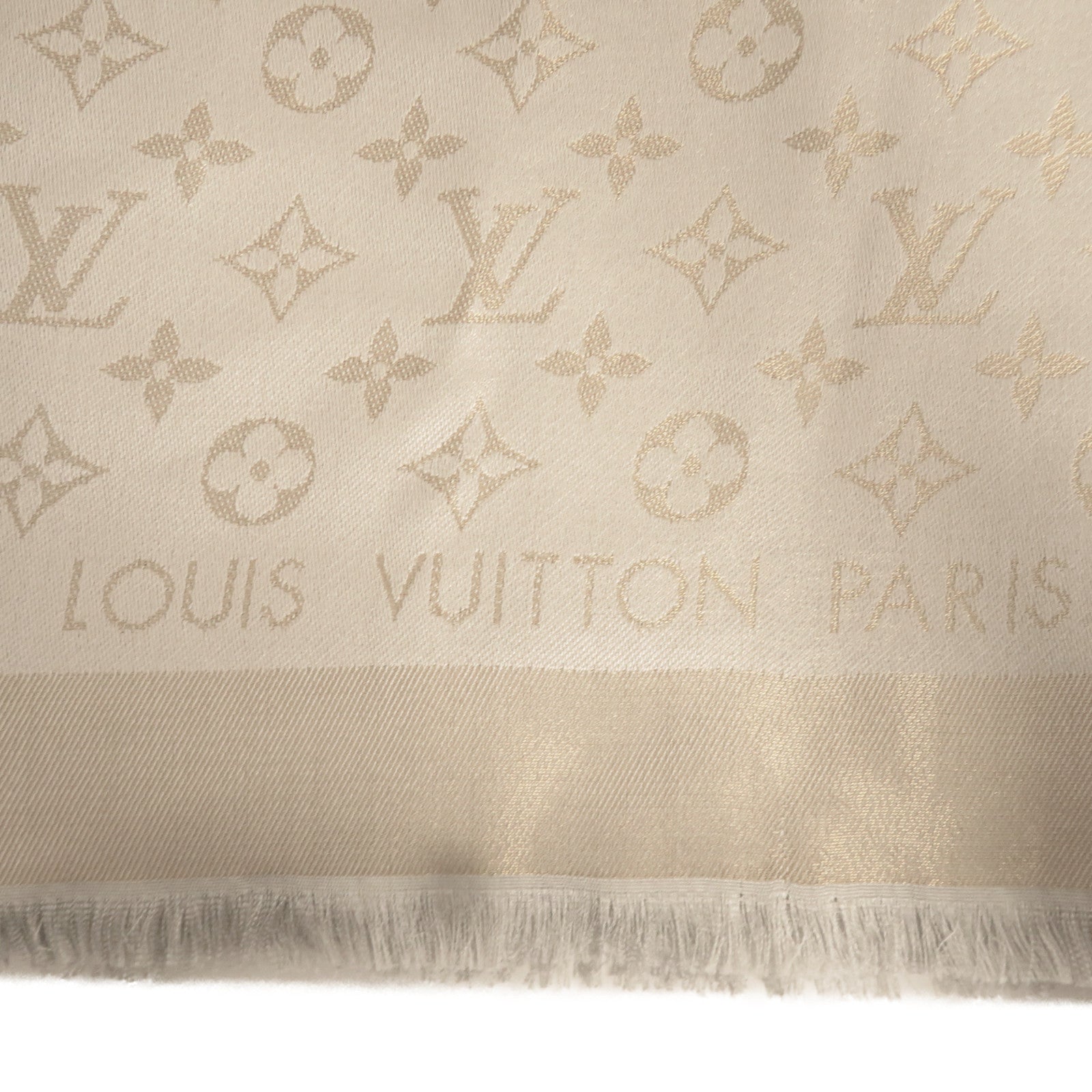 LOUIS VUITTON 絲質Shine圍巾灰色