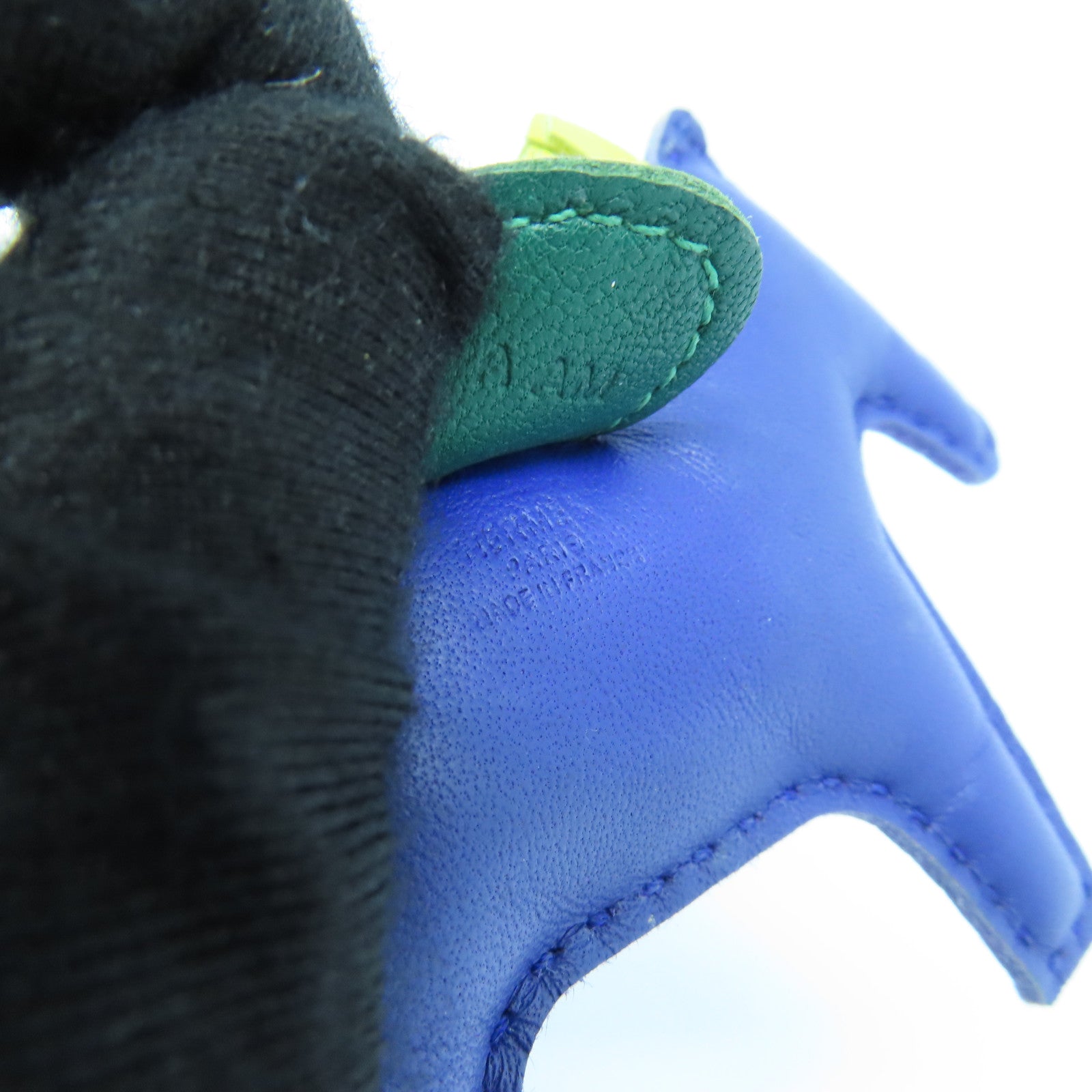HERMES Swift Leather Rodeo PM Charm Blue/Green/Yellow