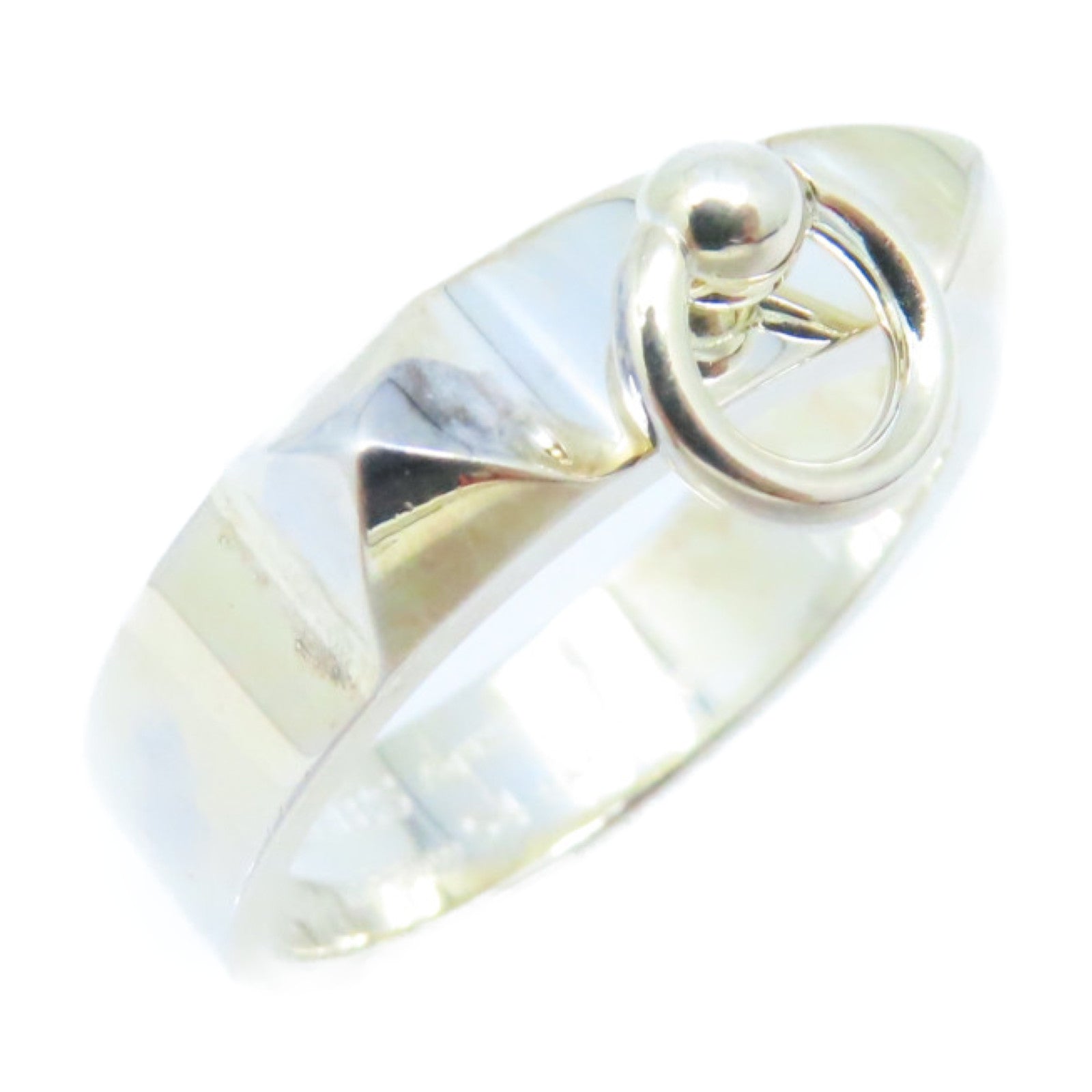 HERMES 925純銀Collier de chien Ring戒指#54