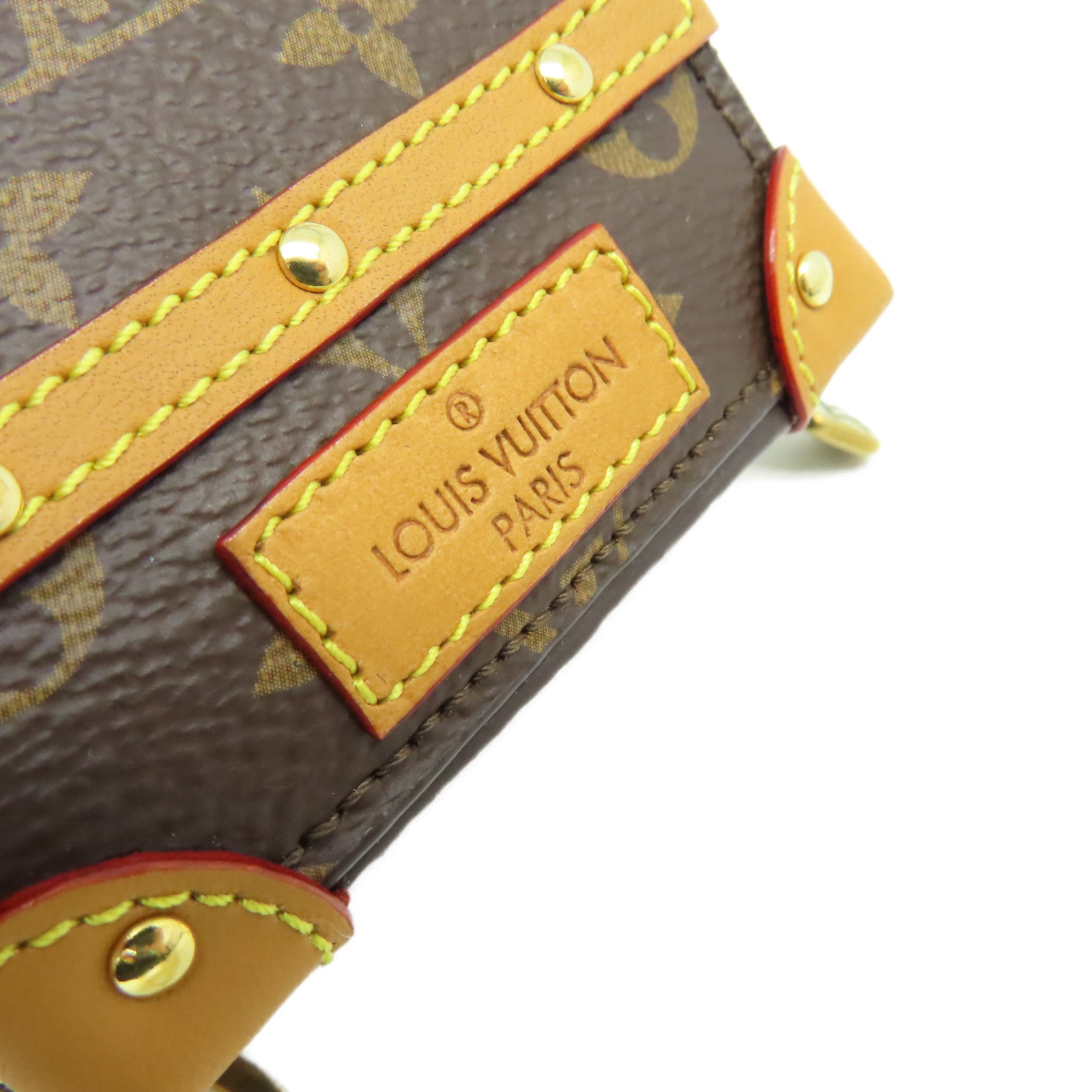 LOUIS VUITTON Monogram Soft Trunk Backpack Bag Charm and Key Holder掛飾啡色