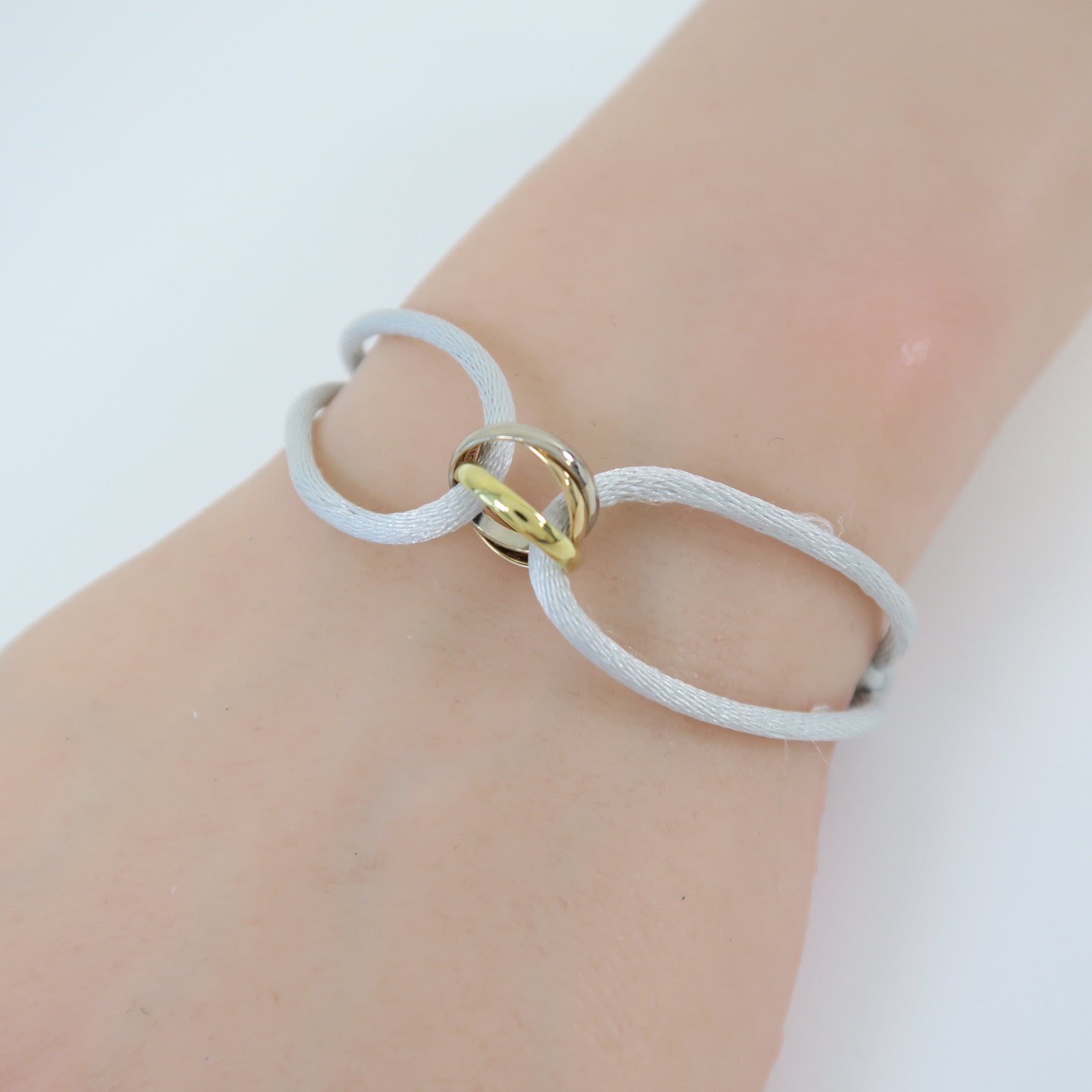 CARTIER 18K黃金/白金/玫瑰金Trinity Bracelet手鏈金色/銀色/玫瑰金色