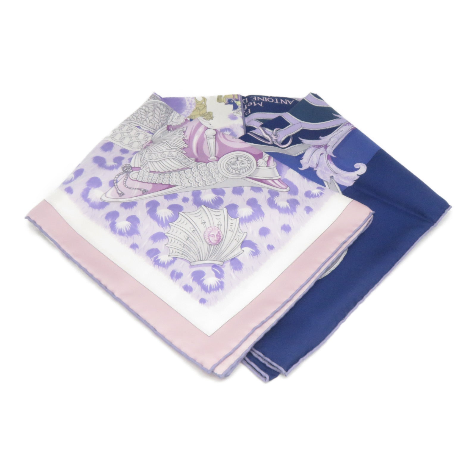 HERMES 絲質Scarf絲巾紫色