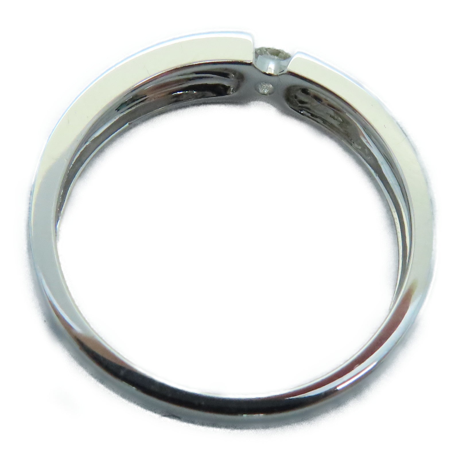 JEWELRY 【激減優惠】18K白金Diamond Ring 0.108ct鑽石戒指US#7.75