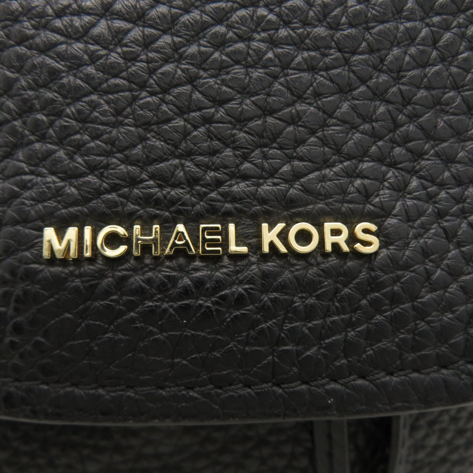 Michael Kors 牛皮皮革Backpack金扣背包黑色