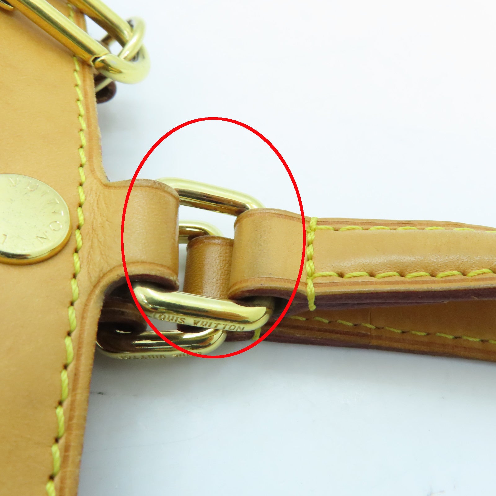 LOUIS VUITTON Vernis Brea MM金扣手挽肩背兩用袋紅色