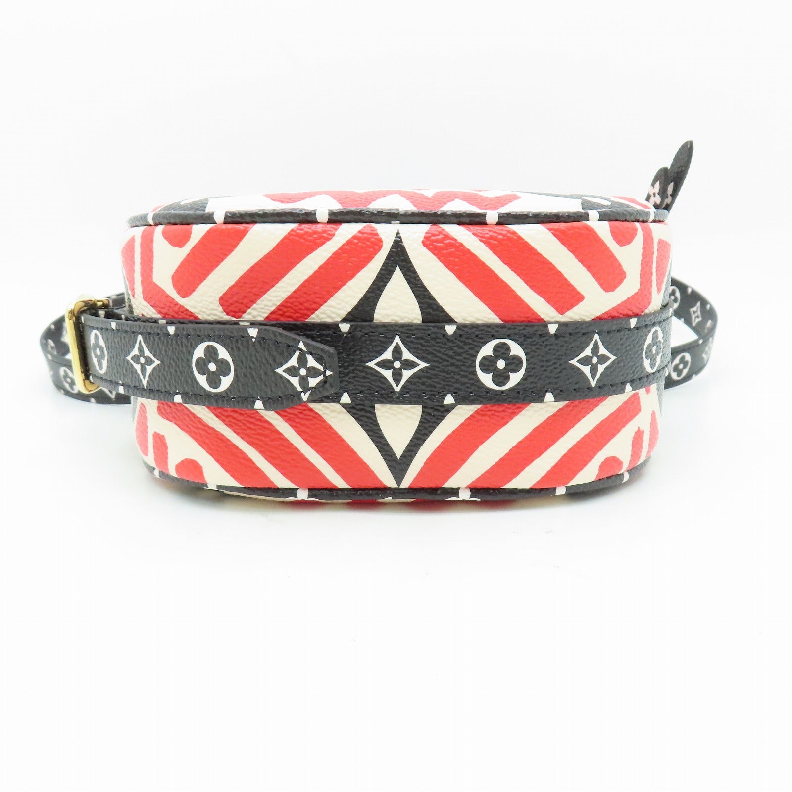LOUIS VUITTON Clafoutis Giant Boite Chapeau金扣肩背袋紅色/黑色/白色