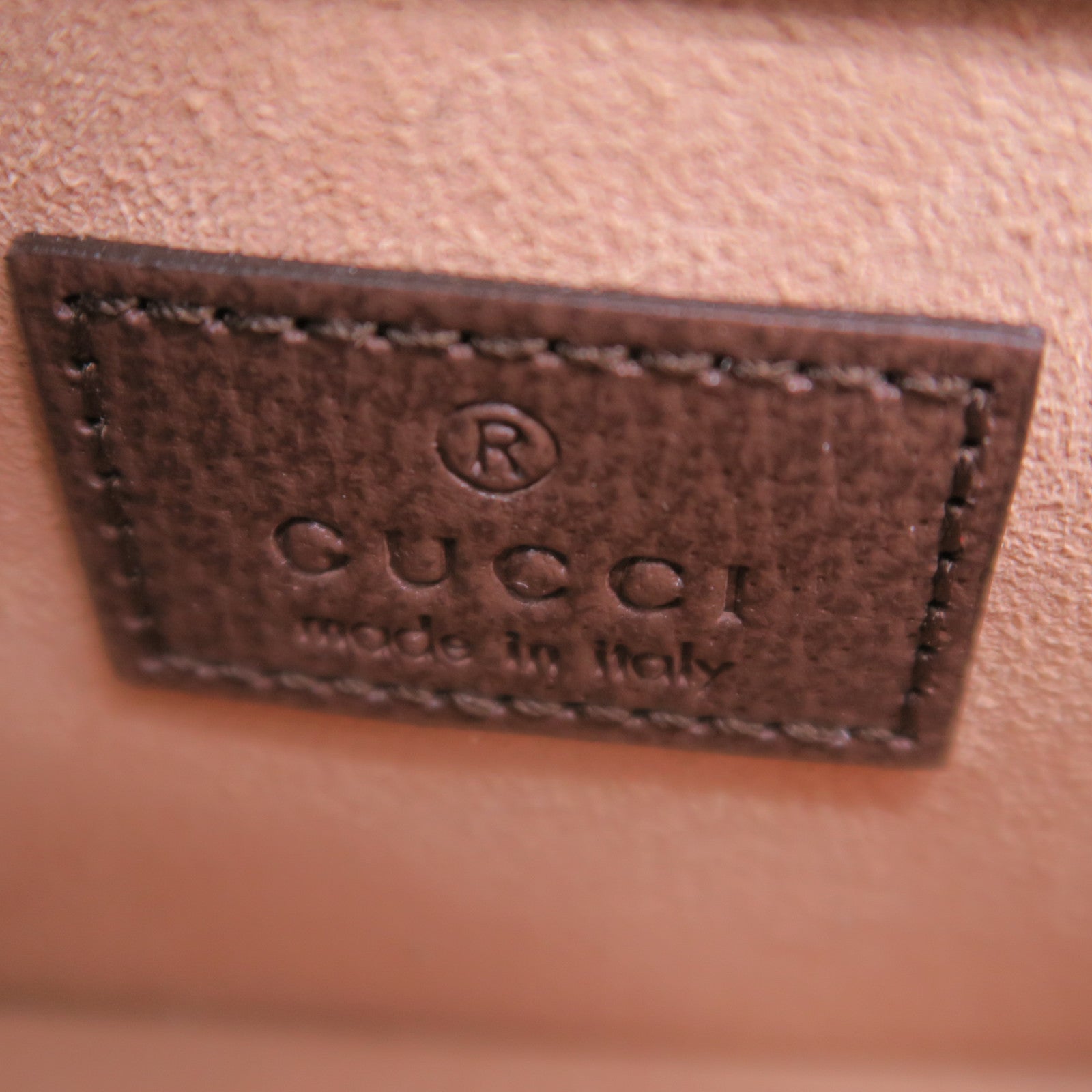 GUCCI 【激減優惠】帆布Dionysus Supreme Super Mini銀扣鏈帶肩背袋啡色