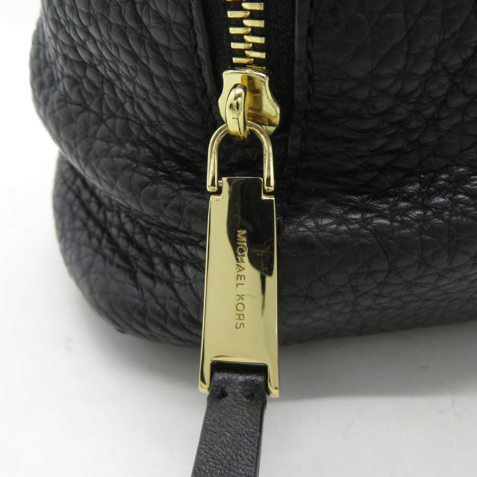 Michael Kors 牛皮皮革Backpack金扣背包黑色