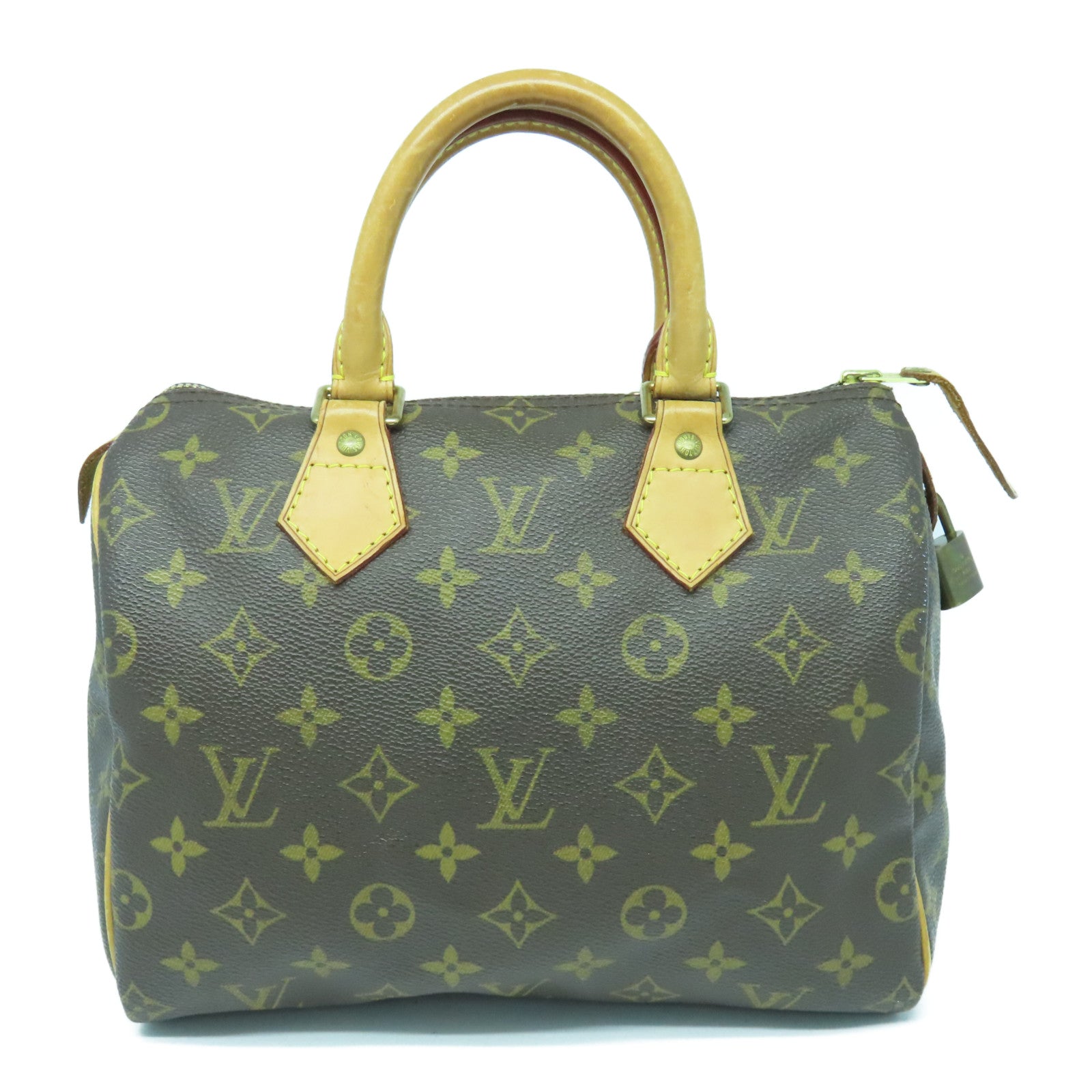 LOUIS VUITTON Monogram Speedy 25金扣手挽袋啡色