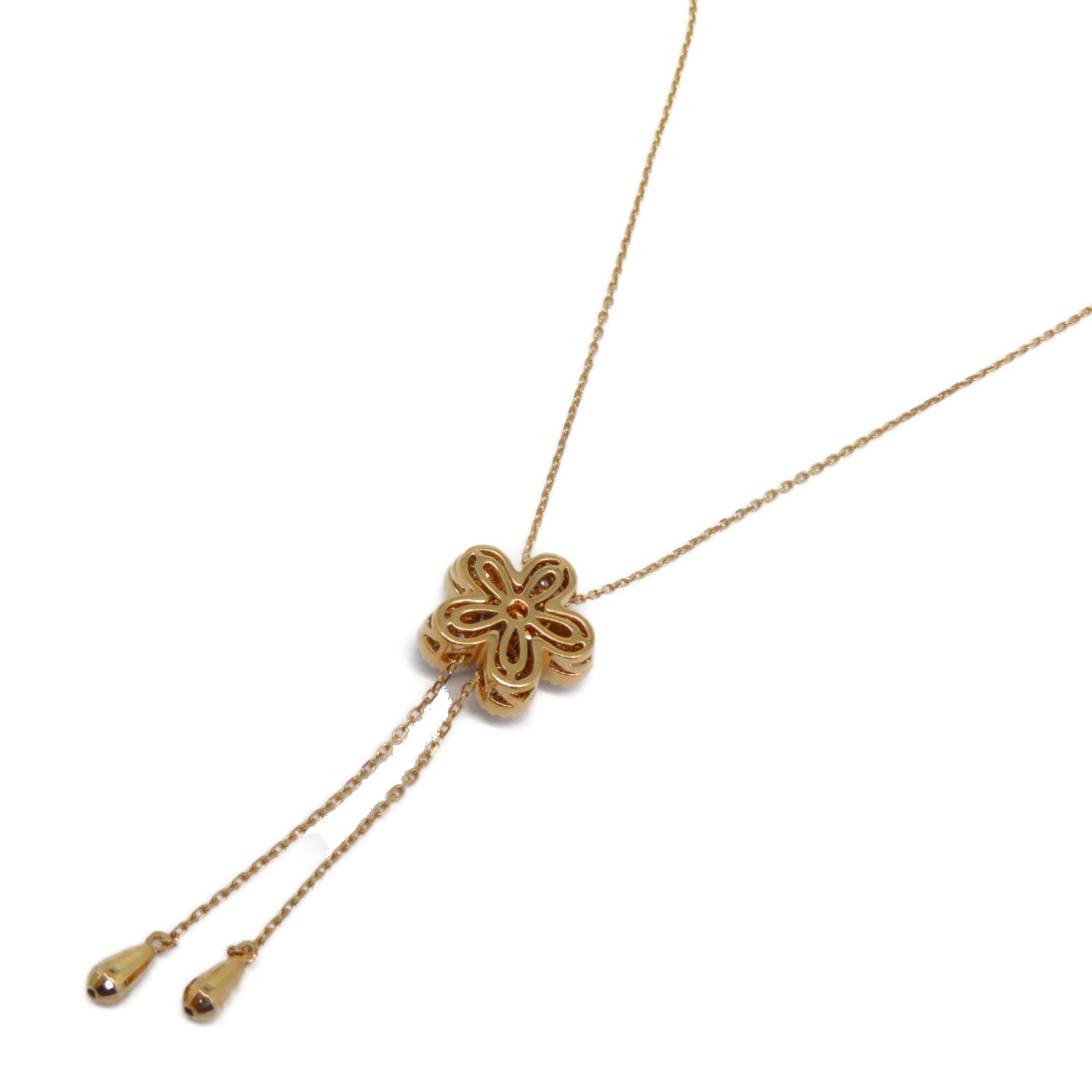 JEWELRY 18K玫瑰金Diamond Necklace 0.243ct/0.022ct鑽石項鍊粉金色/銀色