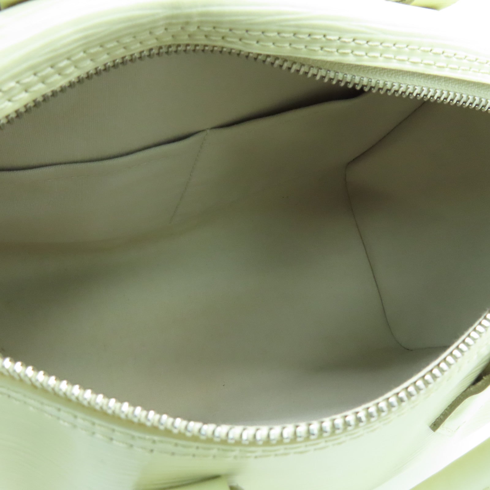 LOUIS VUITTON Epi Speedy 30銀扣手挽袋白色