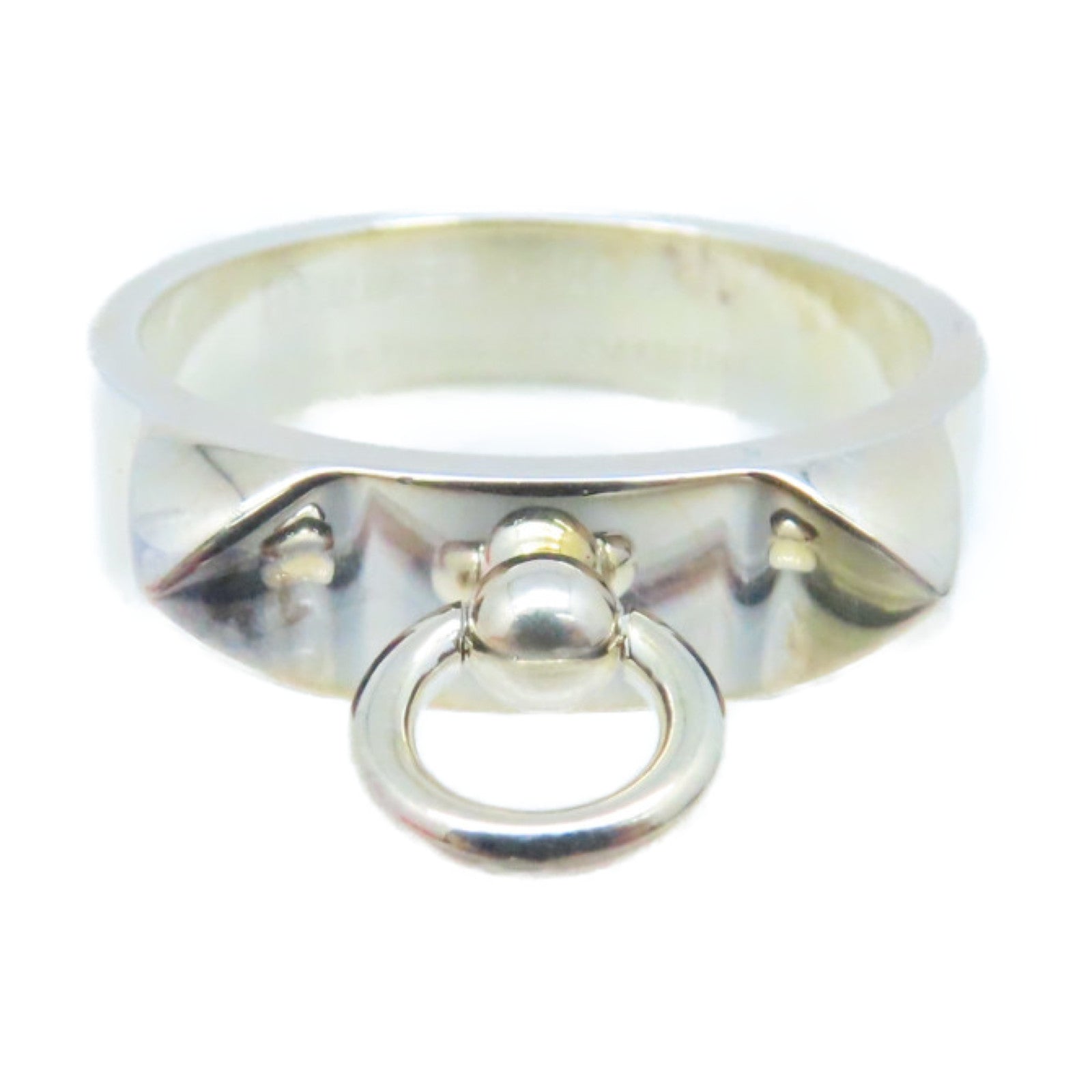 HERMES 925純銀Collier de chien Ring戒指#54