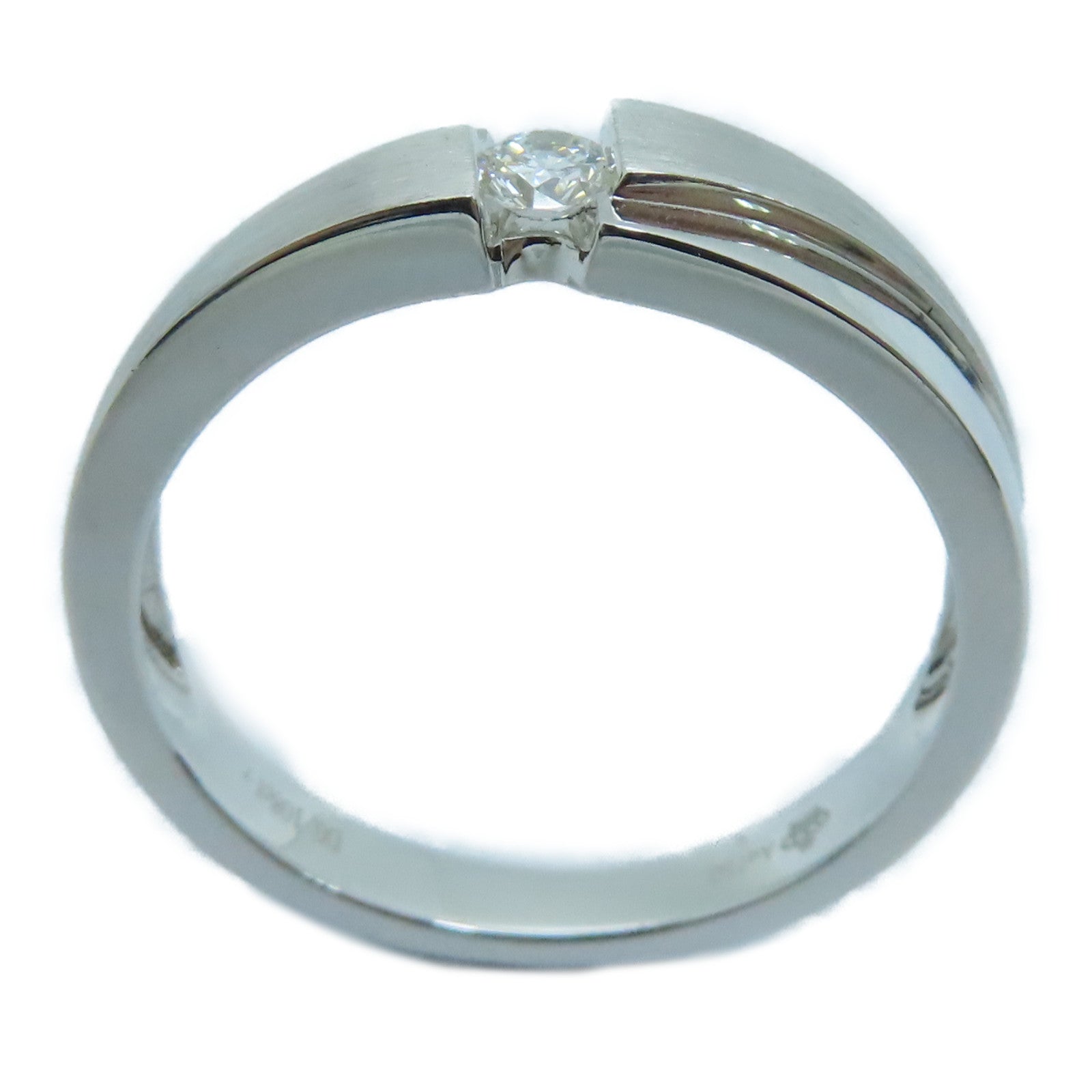 JEWELRY 【激減優惠】18K白金Diamond Ring 0.108ct鑽石戒指US#7.75