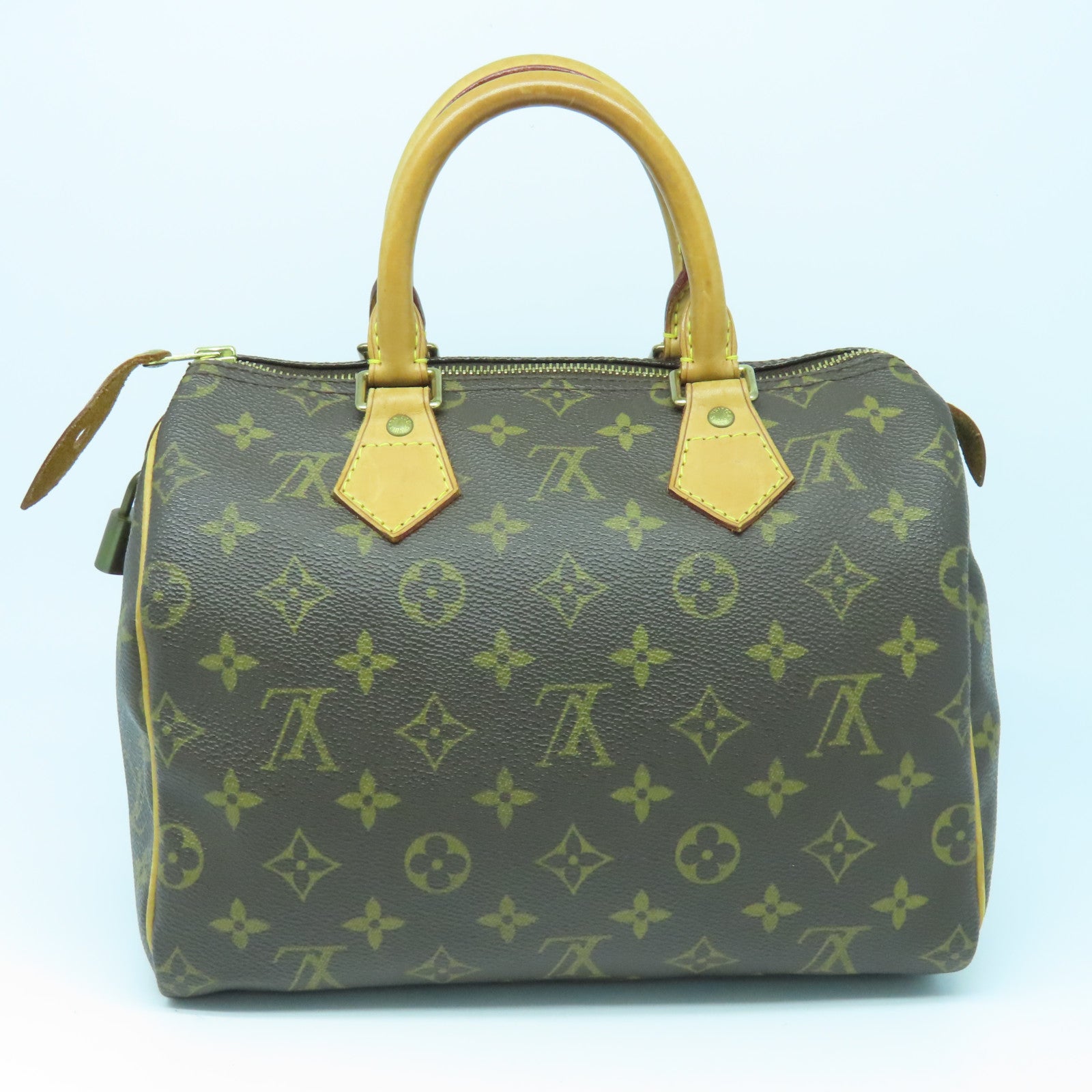LOUIS VUITTON Monogram Speedy 25金扣手挽袋啡色