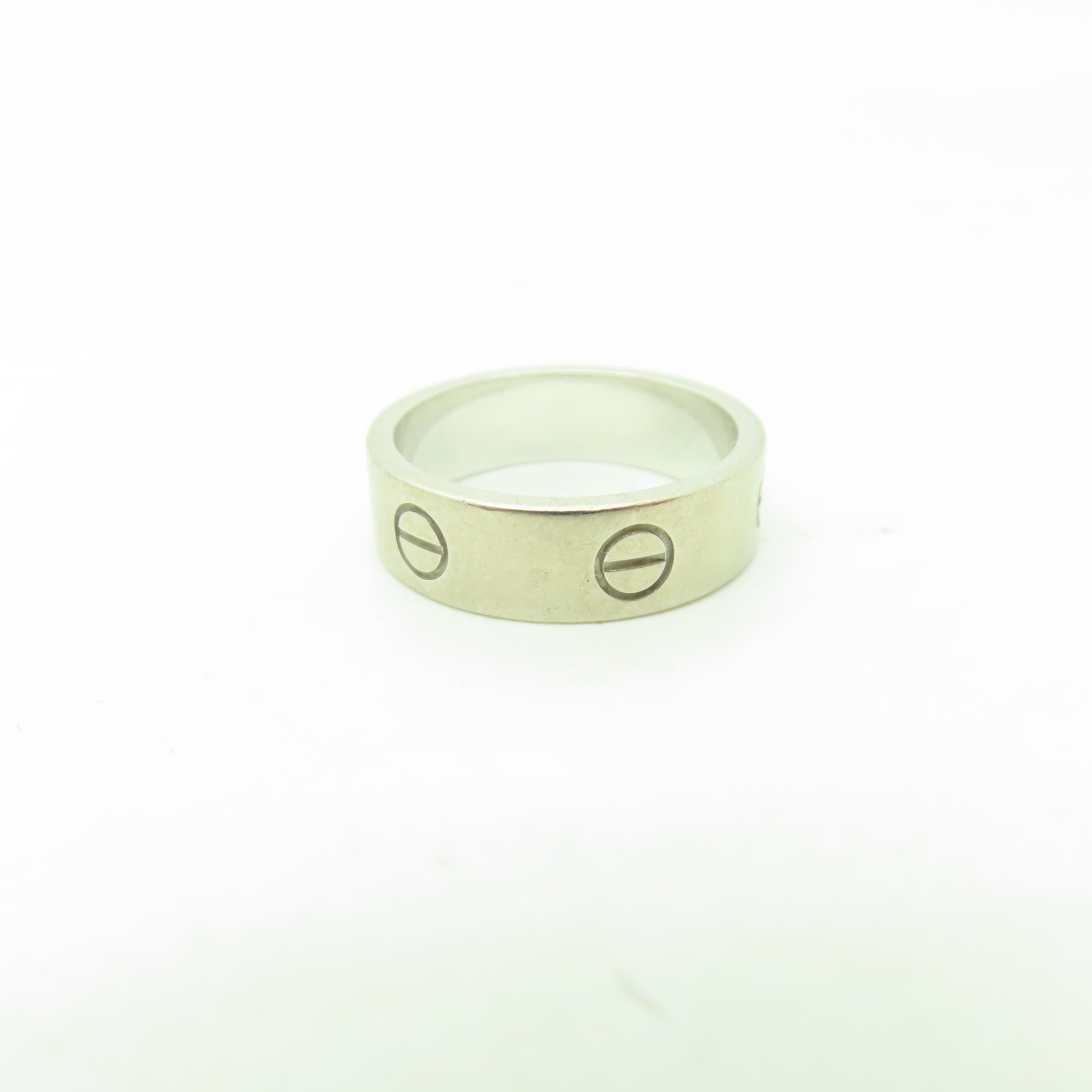 CARTIER 18K白金Love Ring戒指US#8