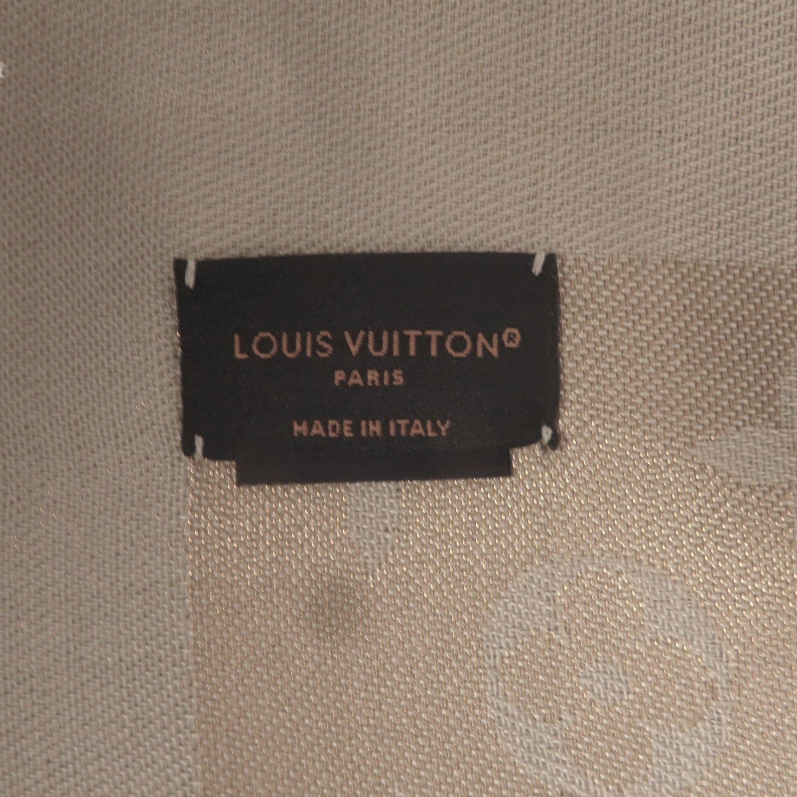 LOUIS VUITTON 絲質Shine圍巾灰色