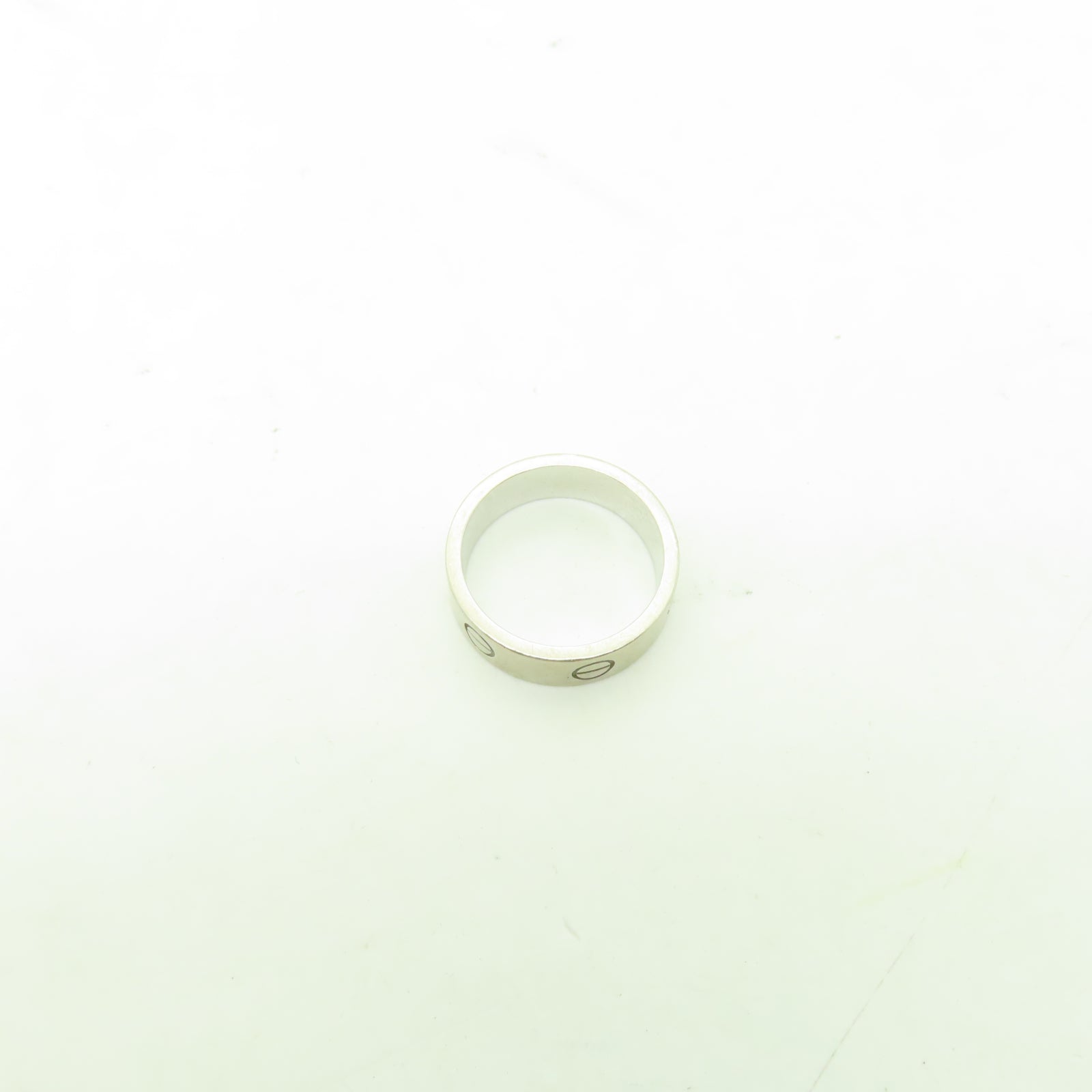 CARTIER 18K白金Love Ring戒指US#8