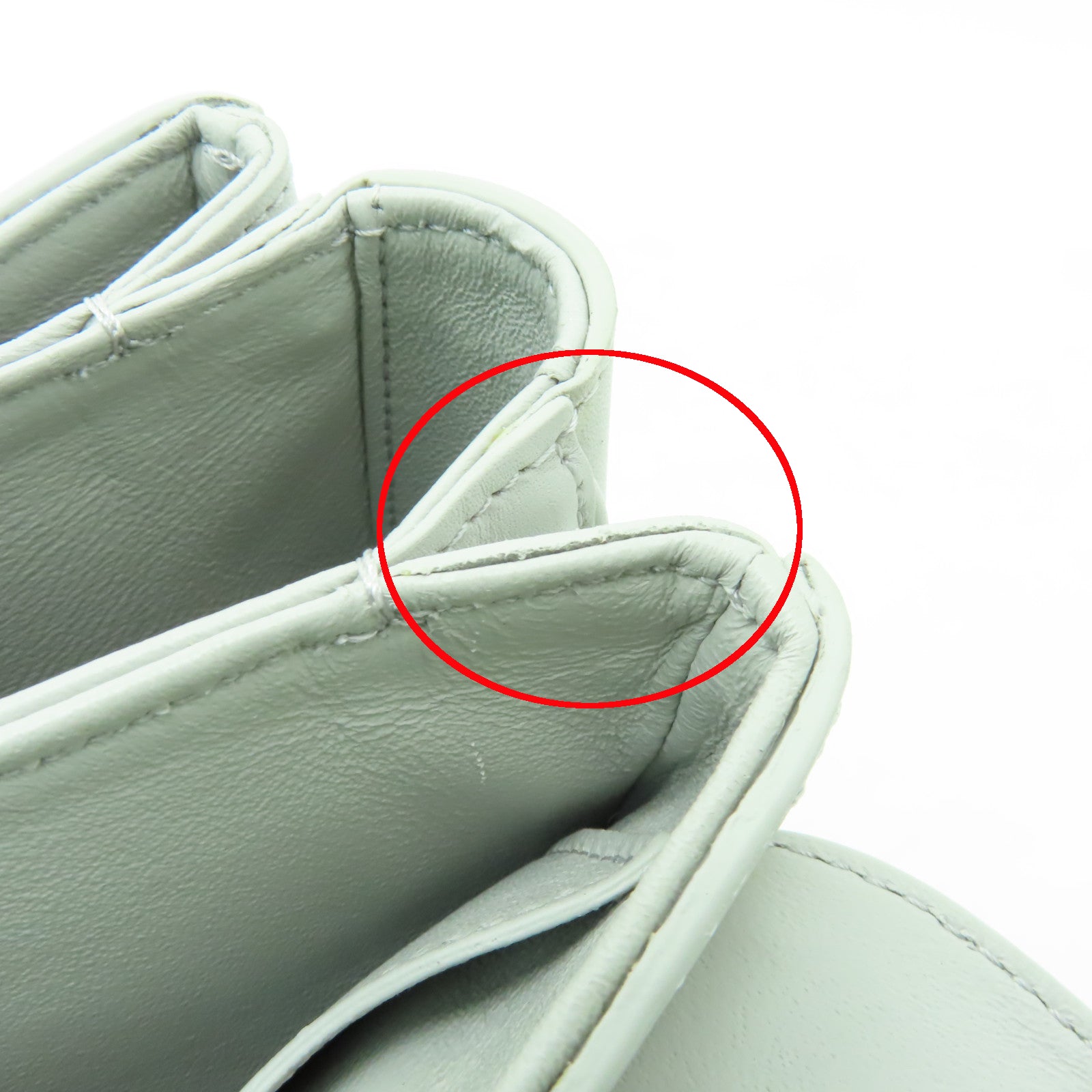 CELINE 牛皮皮革Medium C銀扣鏈帶肩背袋灰色