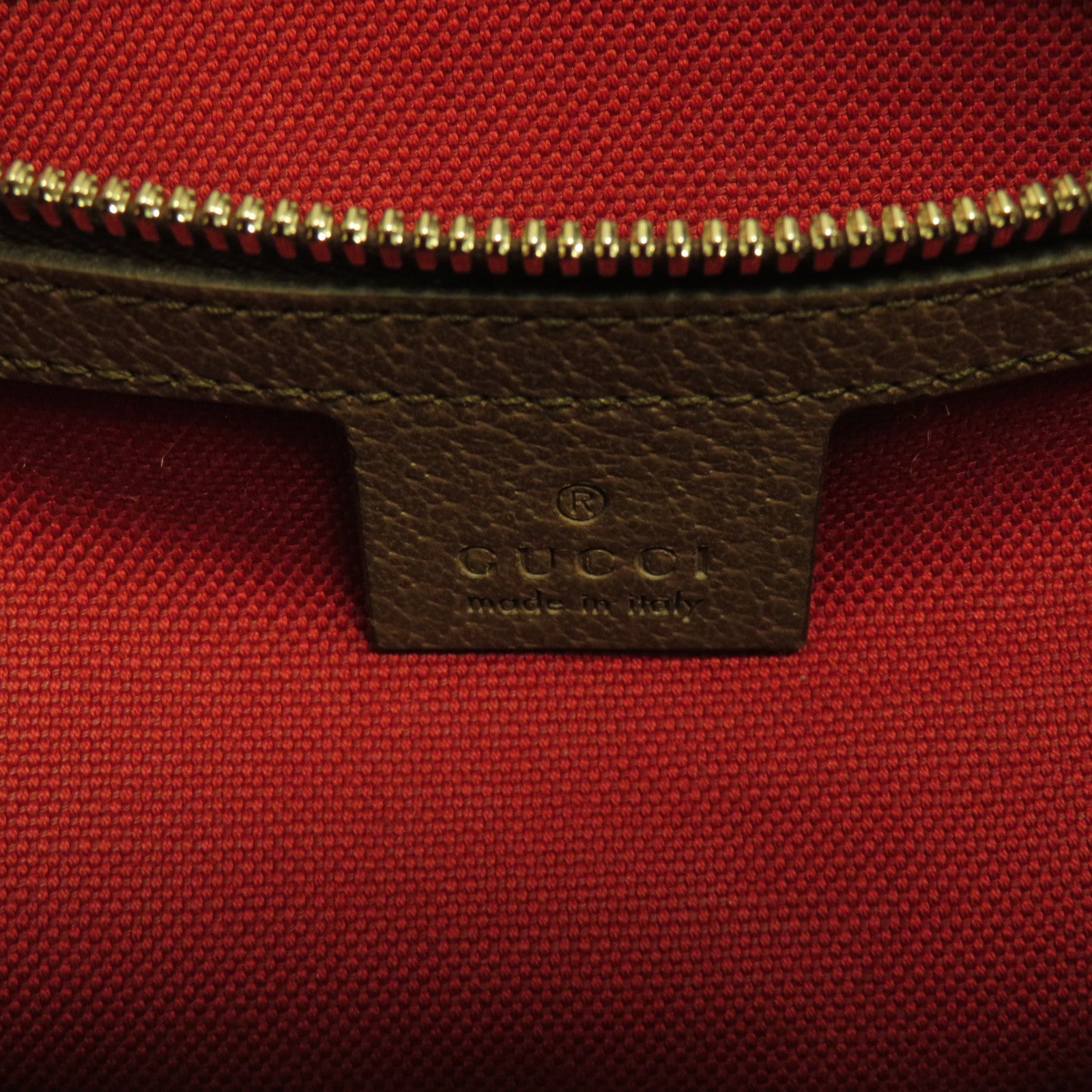 GUCCI 塗層帆布Shoulder Bag銀扣肩背袋啡色
