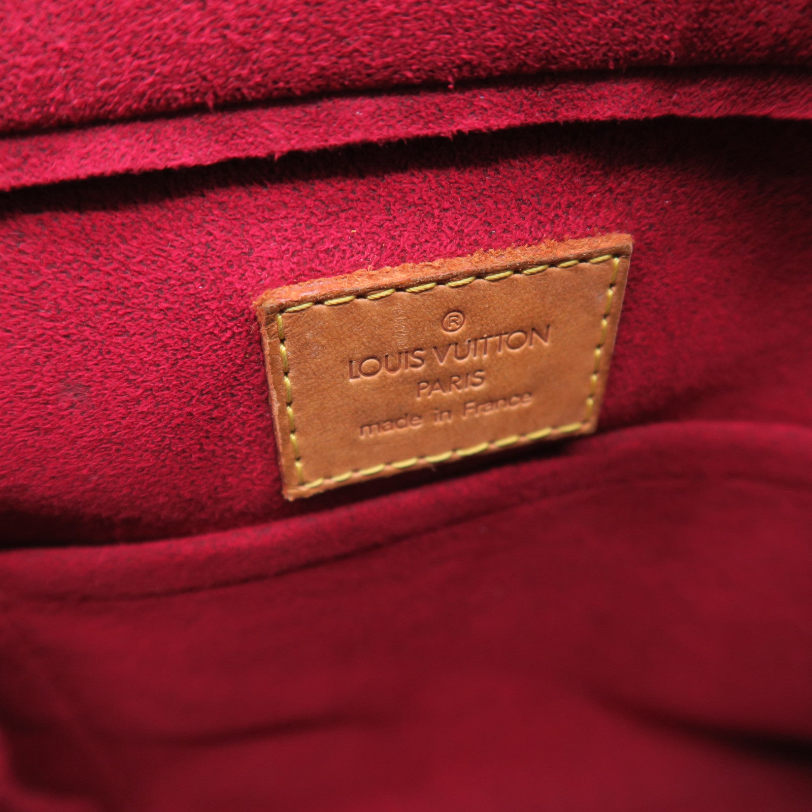 LOUIS VUITTON 塗層帆布Viva Cite GM金扣肩背袋啡色