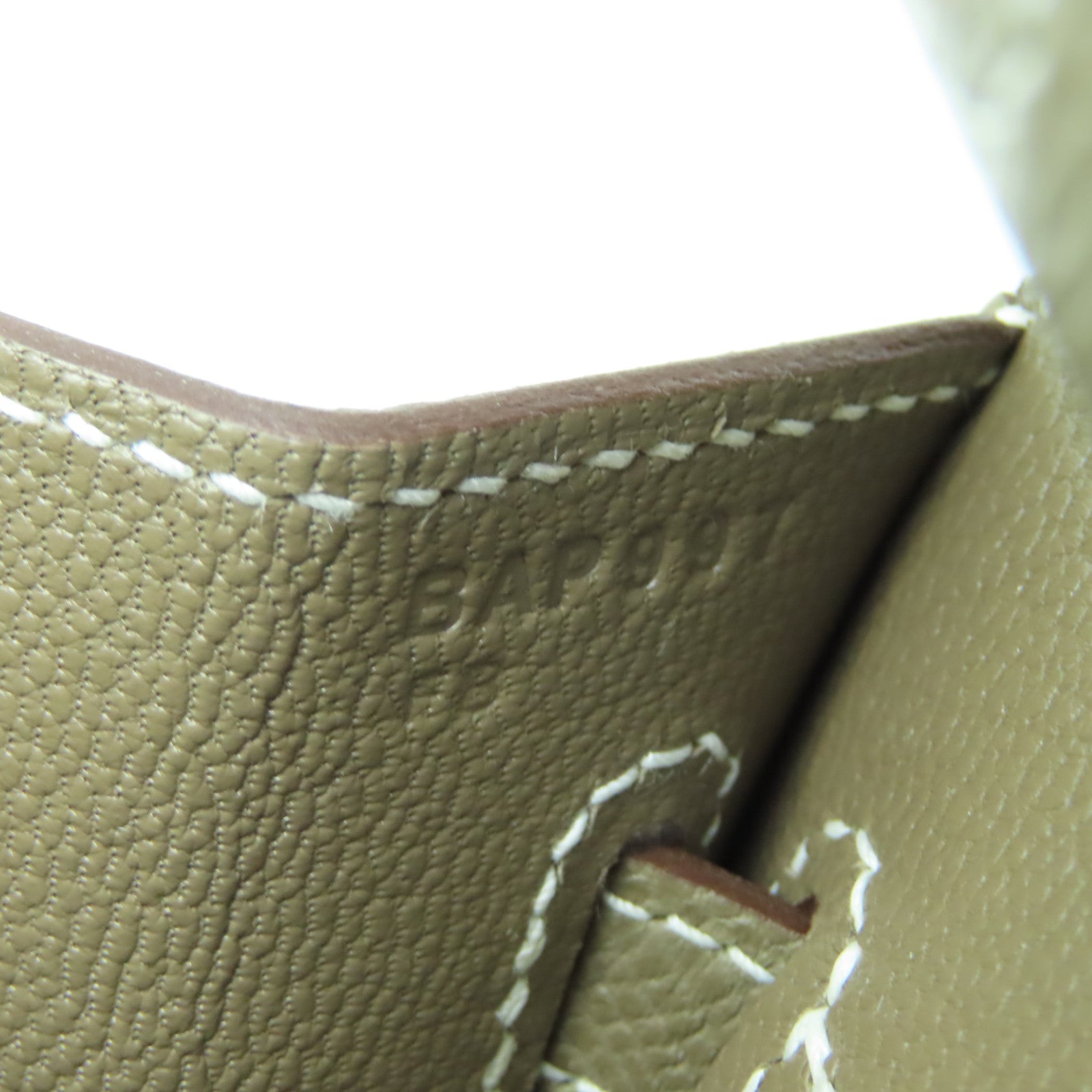 HERMES Epsom皮革Birkin 25金扣手挽袋Etoupe大象灰色