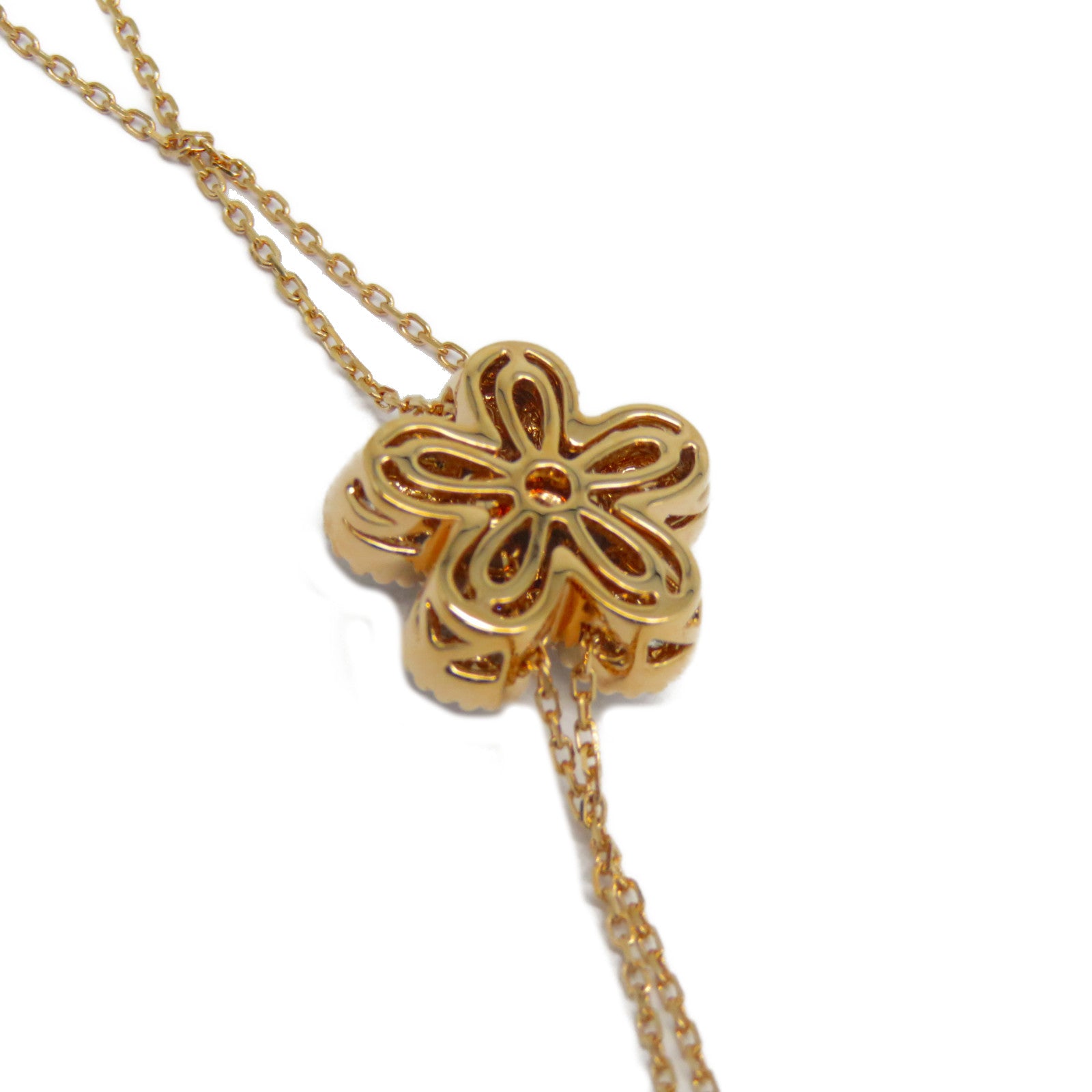 JEWELRY 18K玫瑰金Diamond Necklace 0.243ct/0.022ct鑽石項鍊粉金色/銀色