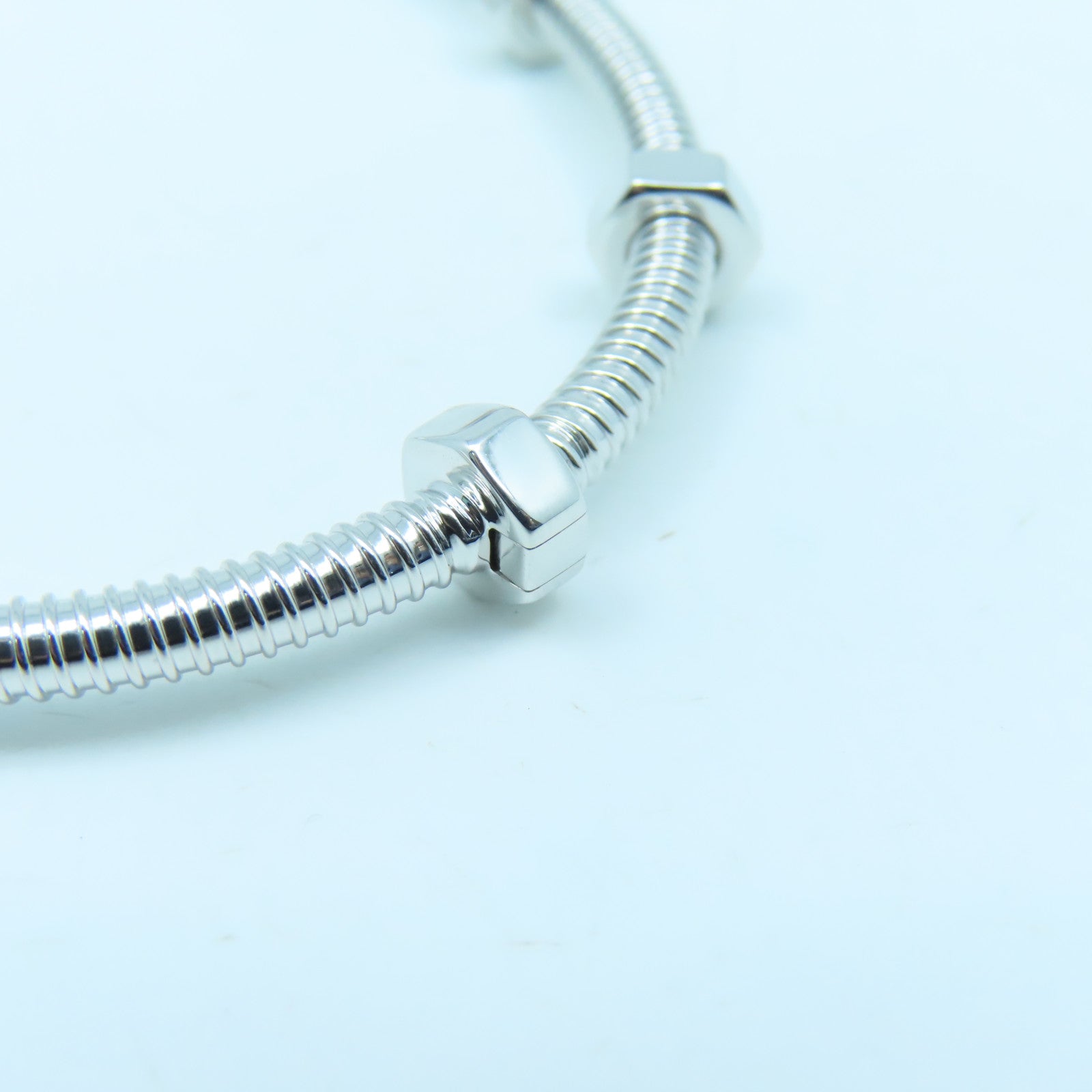 CARTIER 18K白金Ecrou De Cartier手鐲銀色Cartier##19