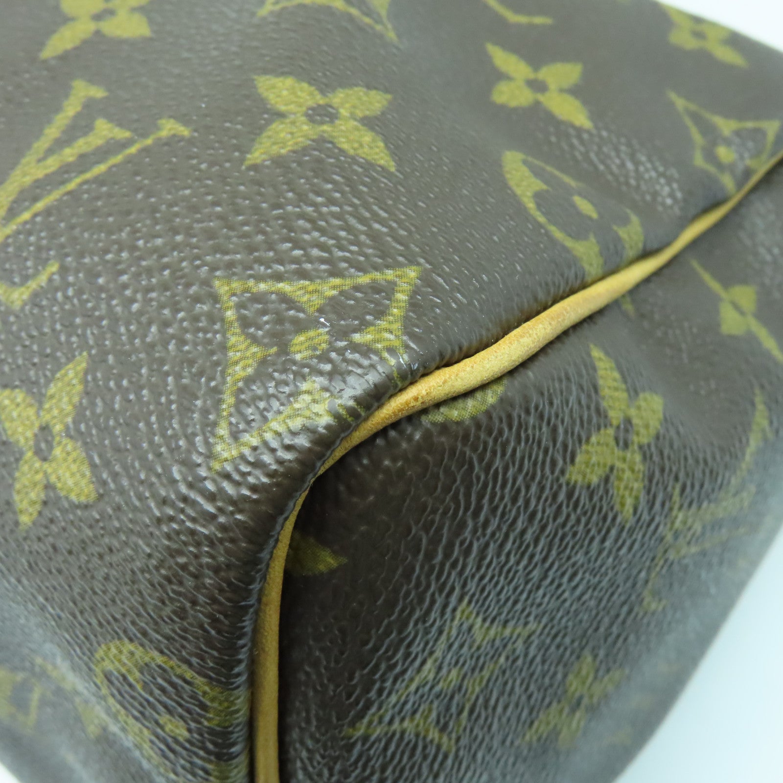 LOUIS VUITTON Monogram Speedy 25金扣手挽袋啡色