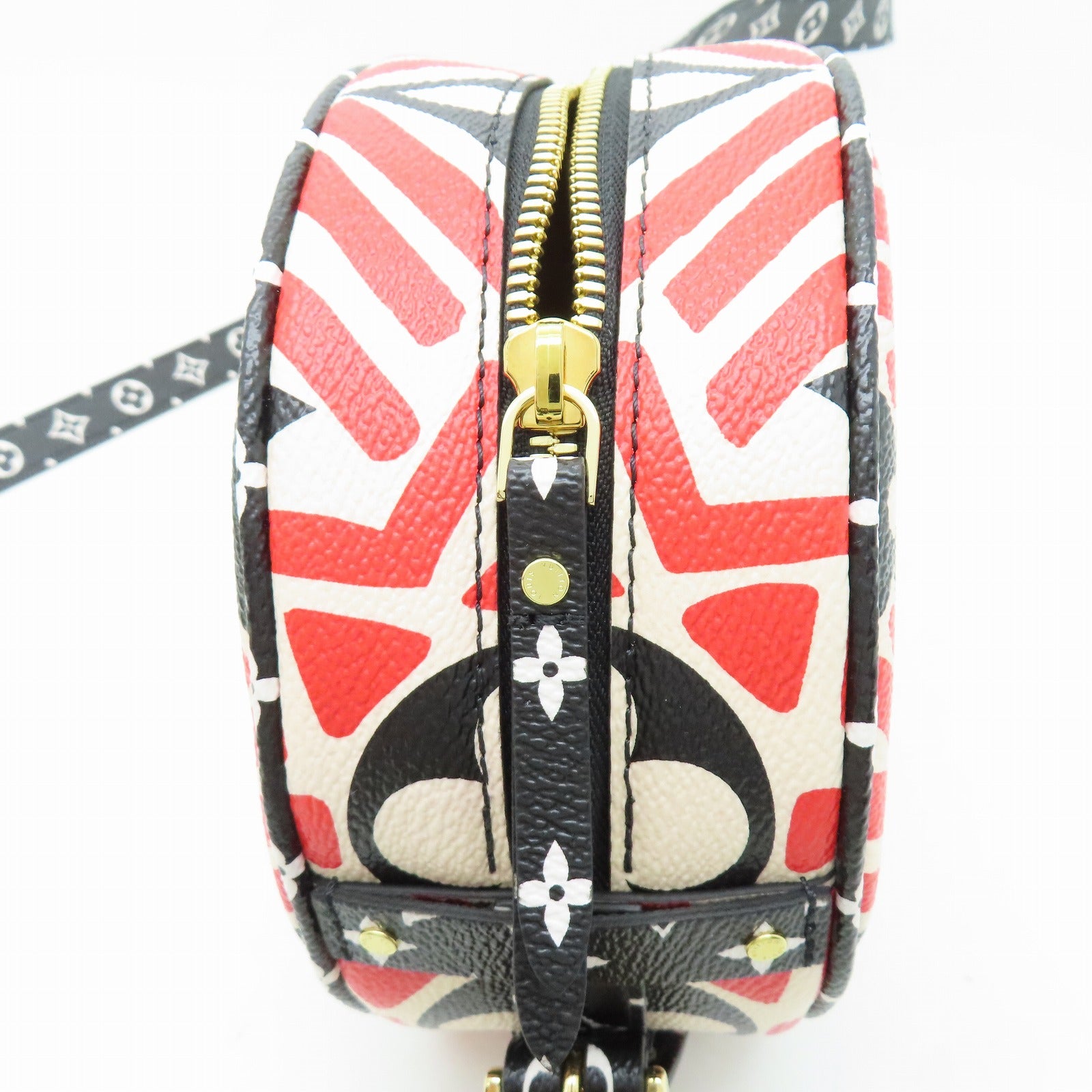 LOUIS VUITTON Clafoutis Giant Boite Chapeau金扣肩背袋紅色/黑色/白色