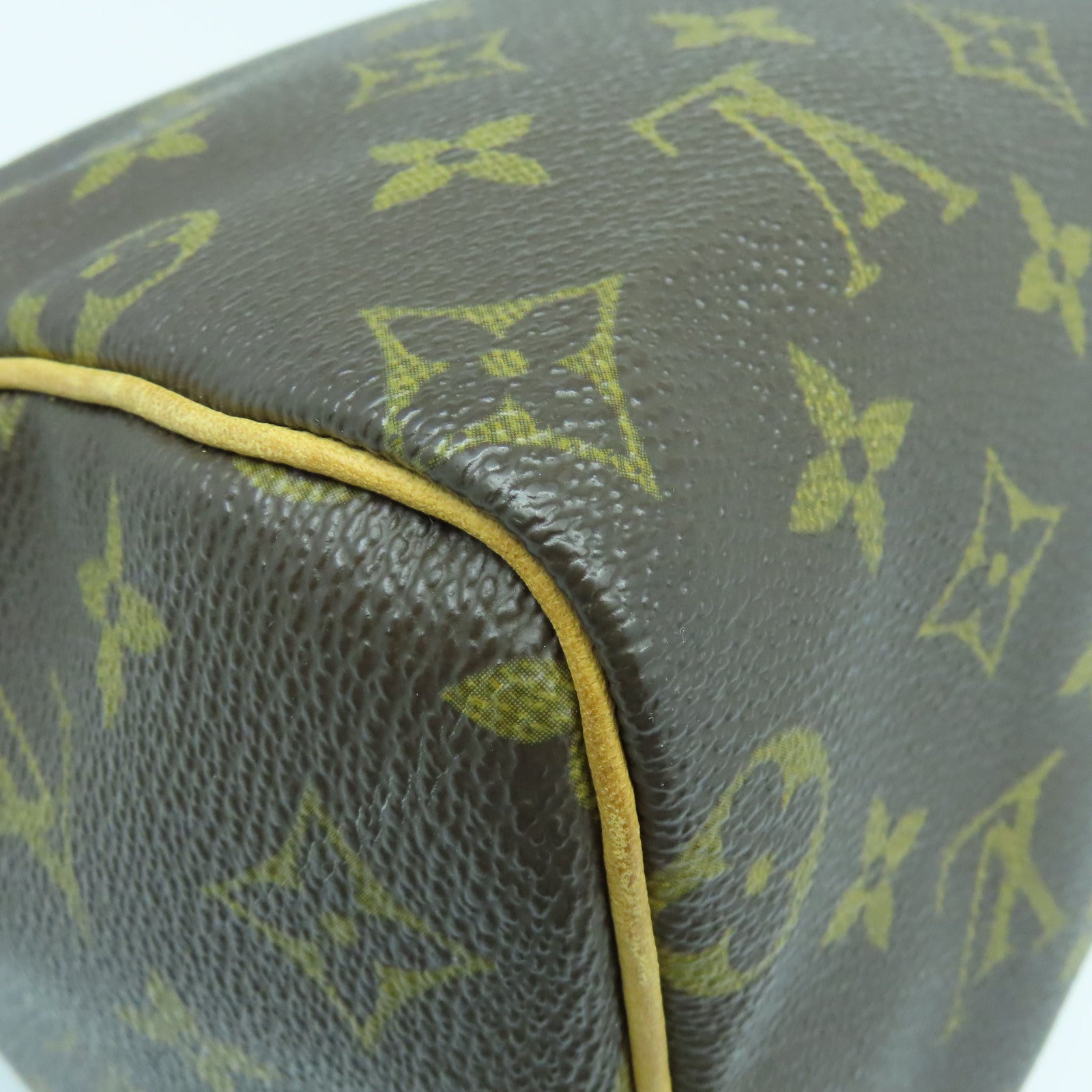 LOUIS VUITTON Monogram Speedy 25金扣手挽袋啡色