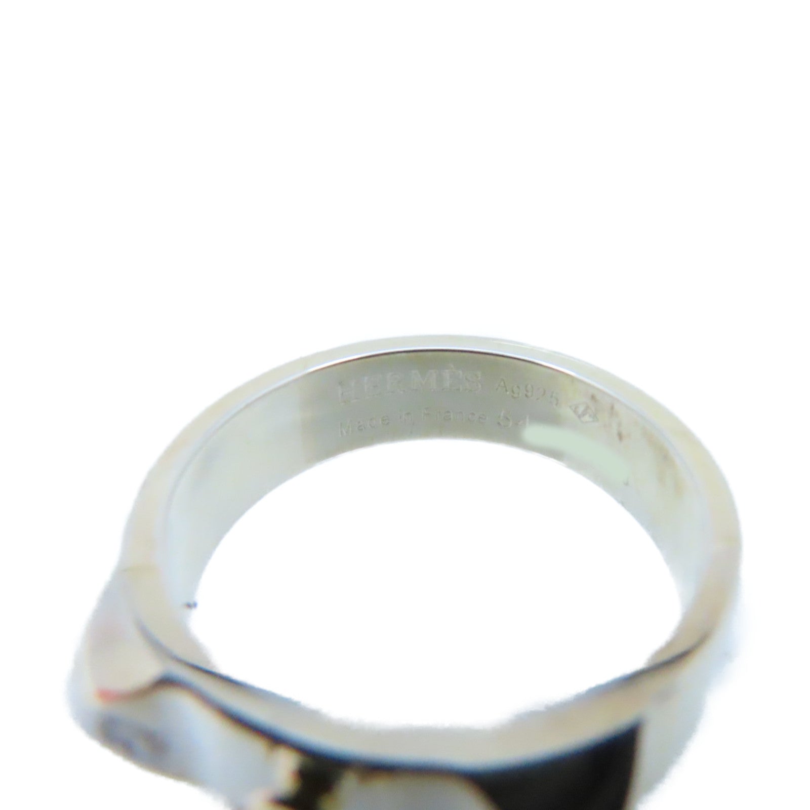 HERMES 925純銀Collier de chien Ring戒指#54