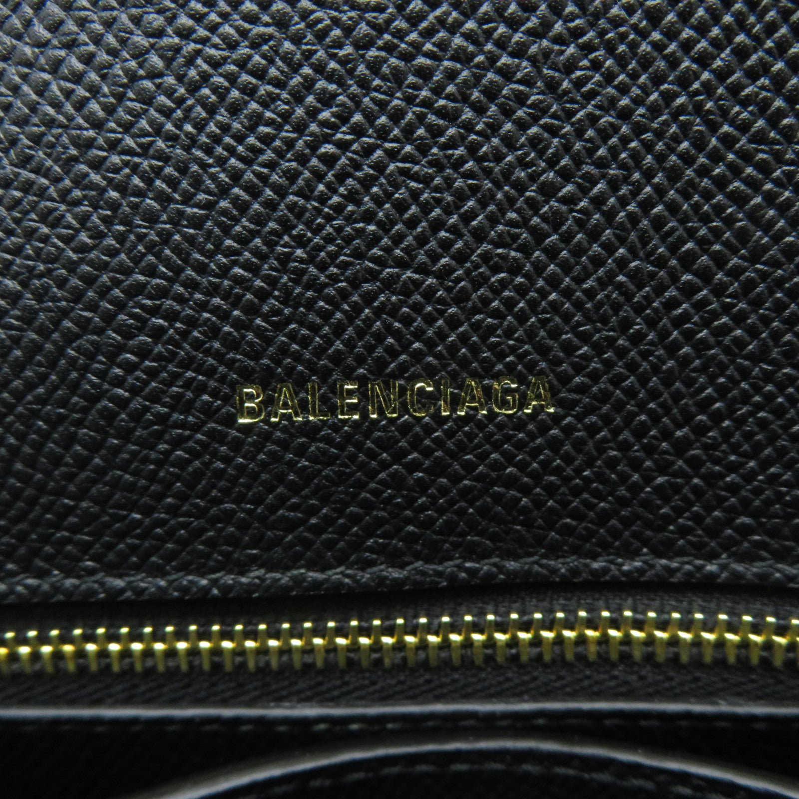 BALENCIAGA 牛皮皮革Graffiti Ville金扣手挽肩背兩用袋黑色