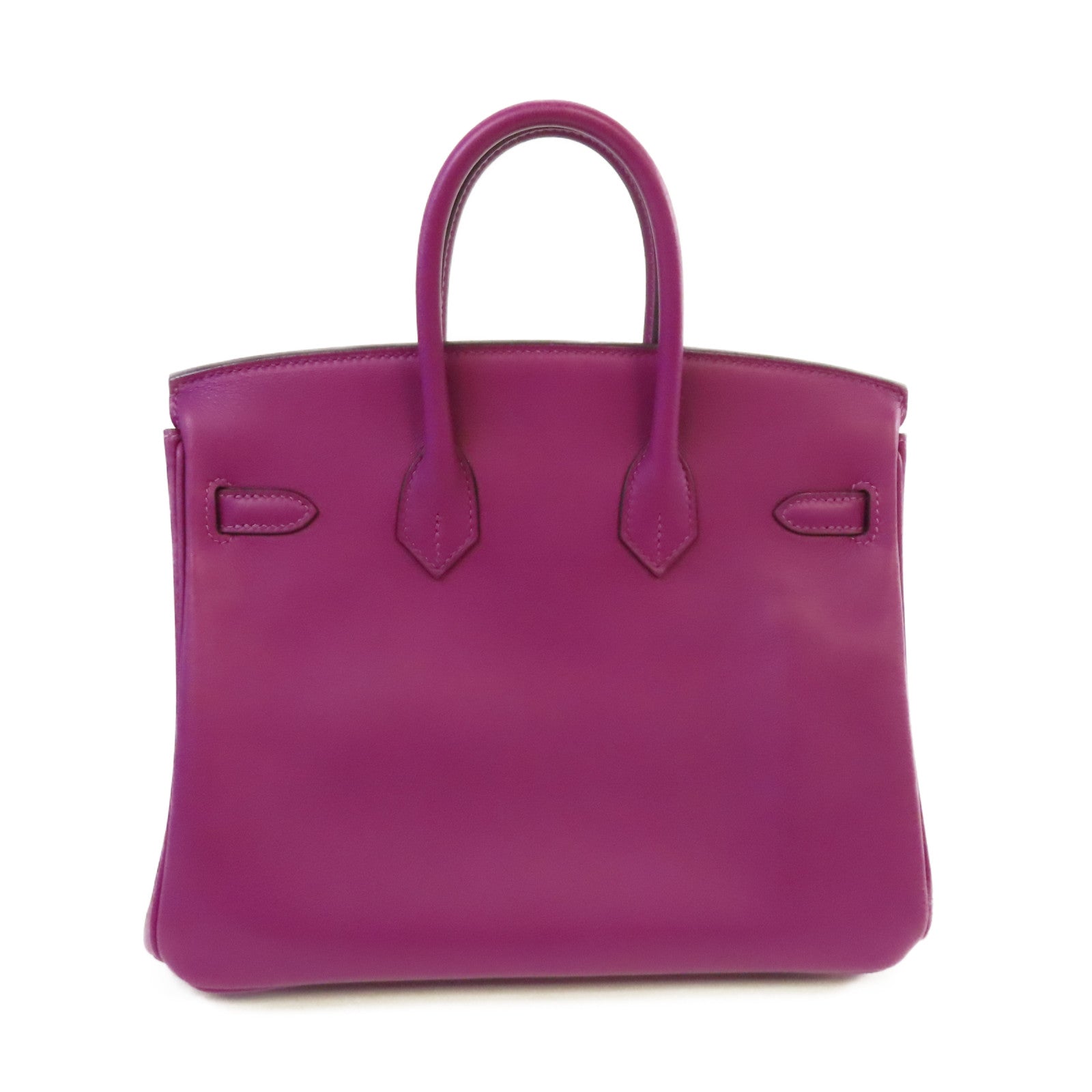 HERMES Swift皮革Birkin 25 Hand Bag銀扣手挽袋Anemone/海葵紫色