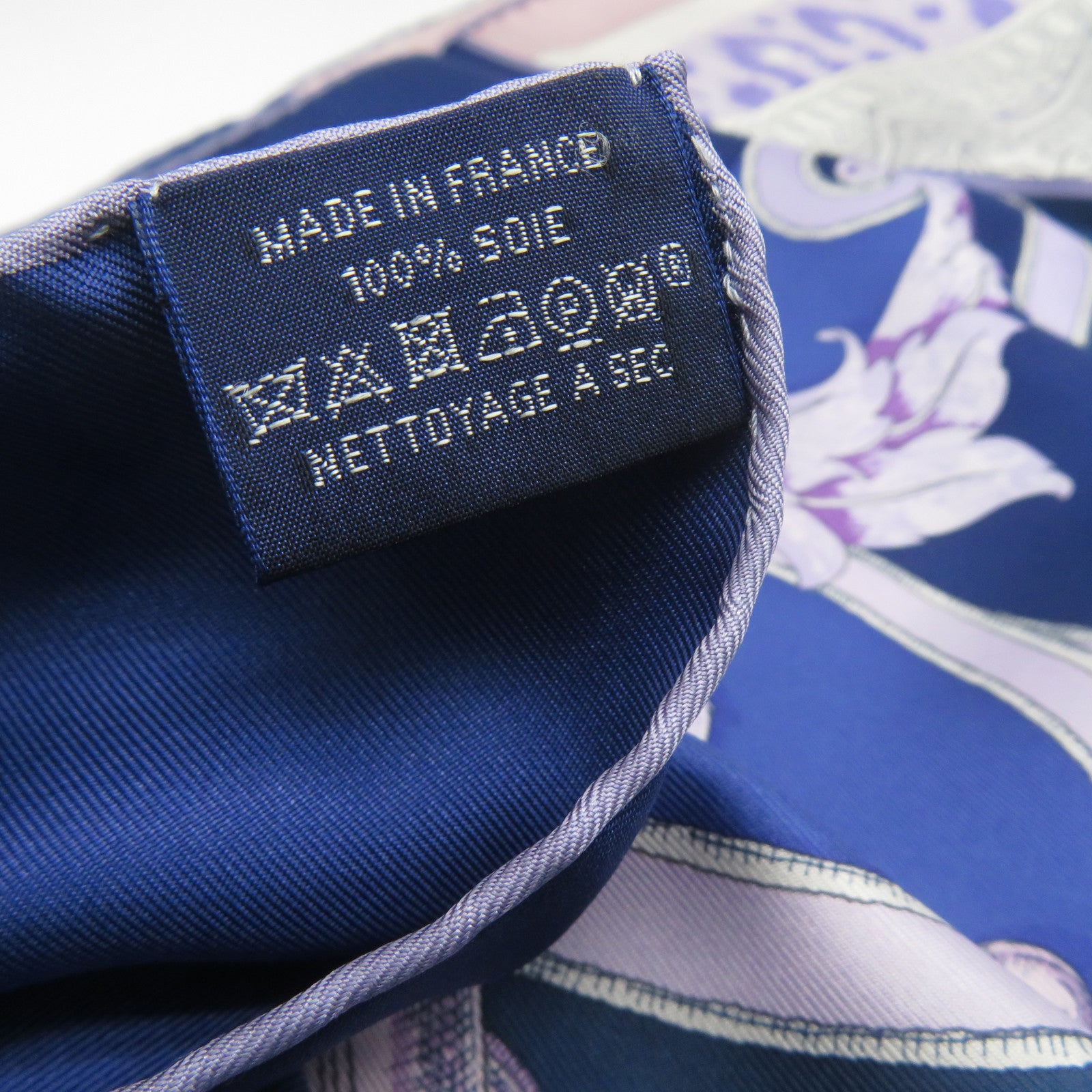 HERMES 絲質Scarf絲巾紫色