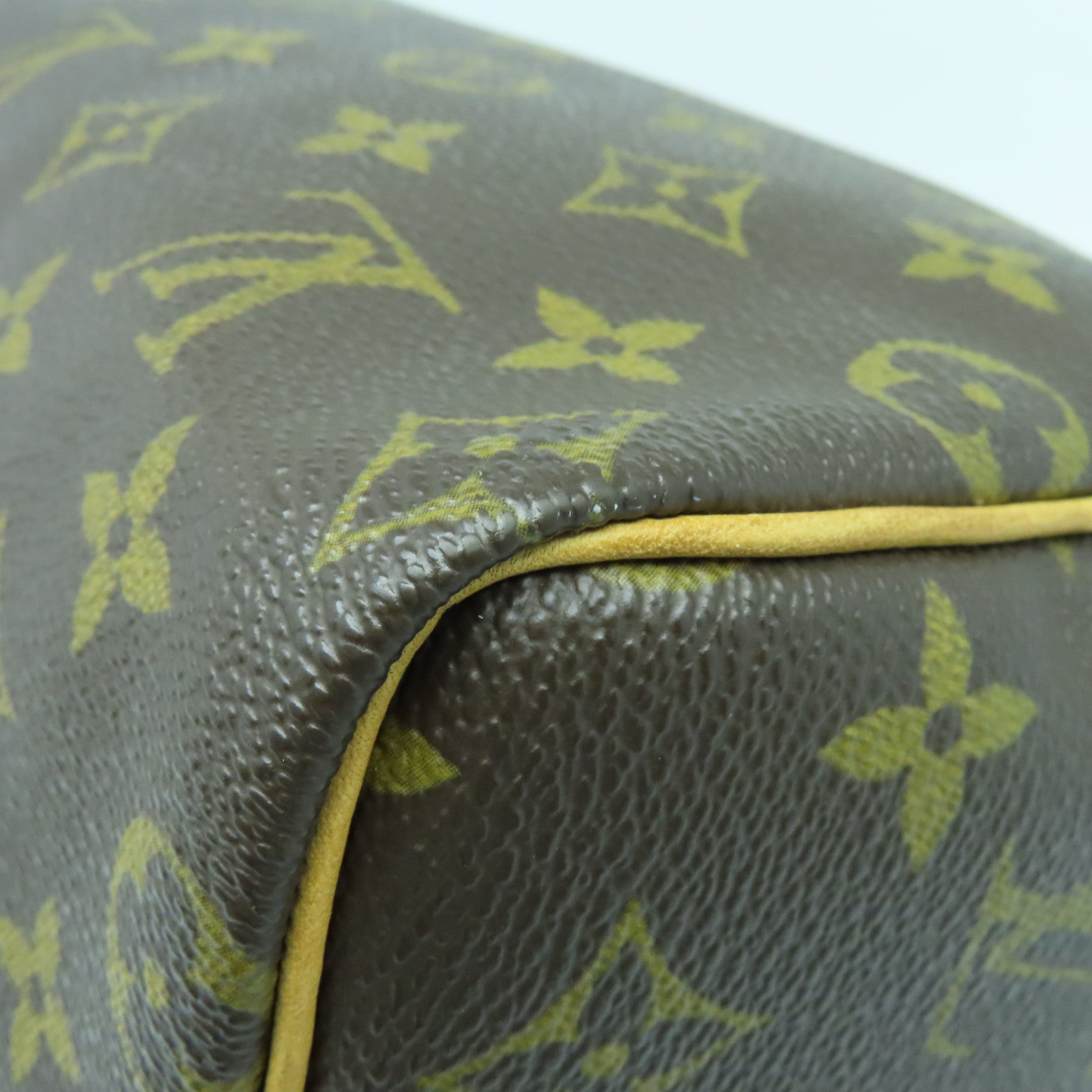 LOUIS VUITTON Monogram Speedy 25金扣手挽袋啡色