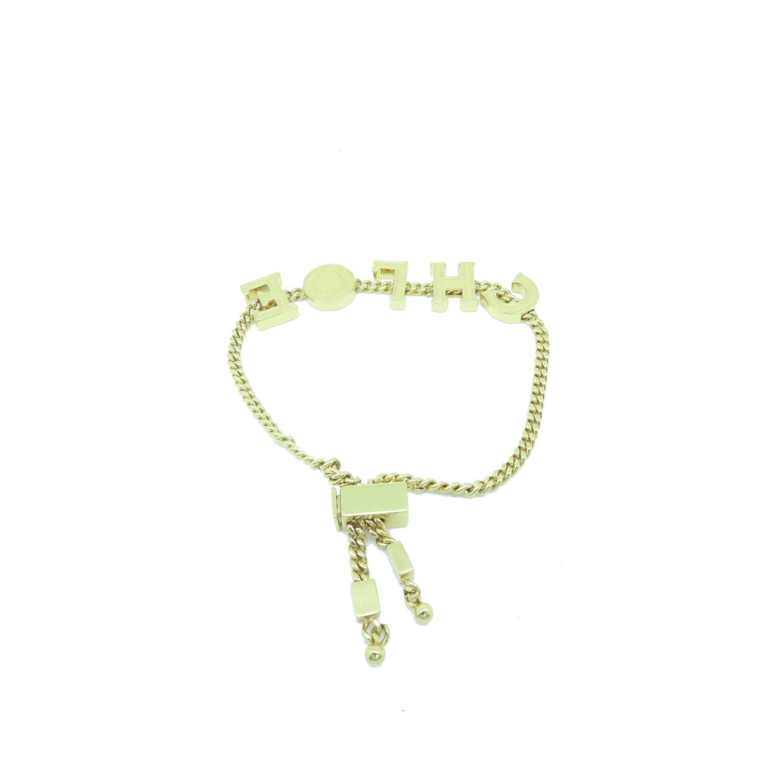 Chloe 金屬Bracelet金扣手鏈金色