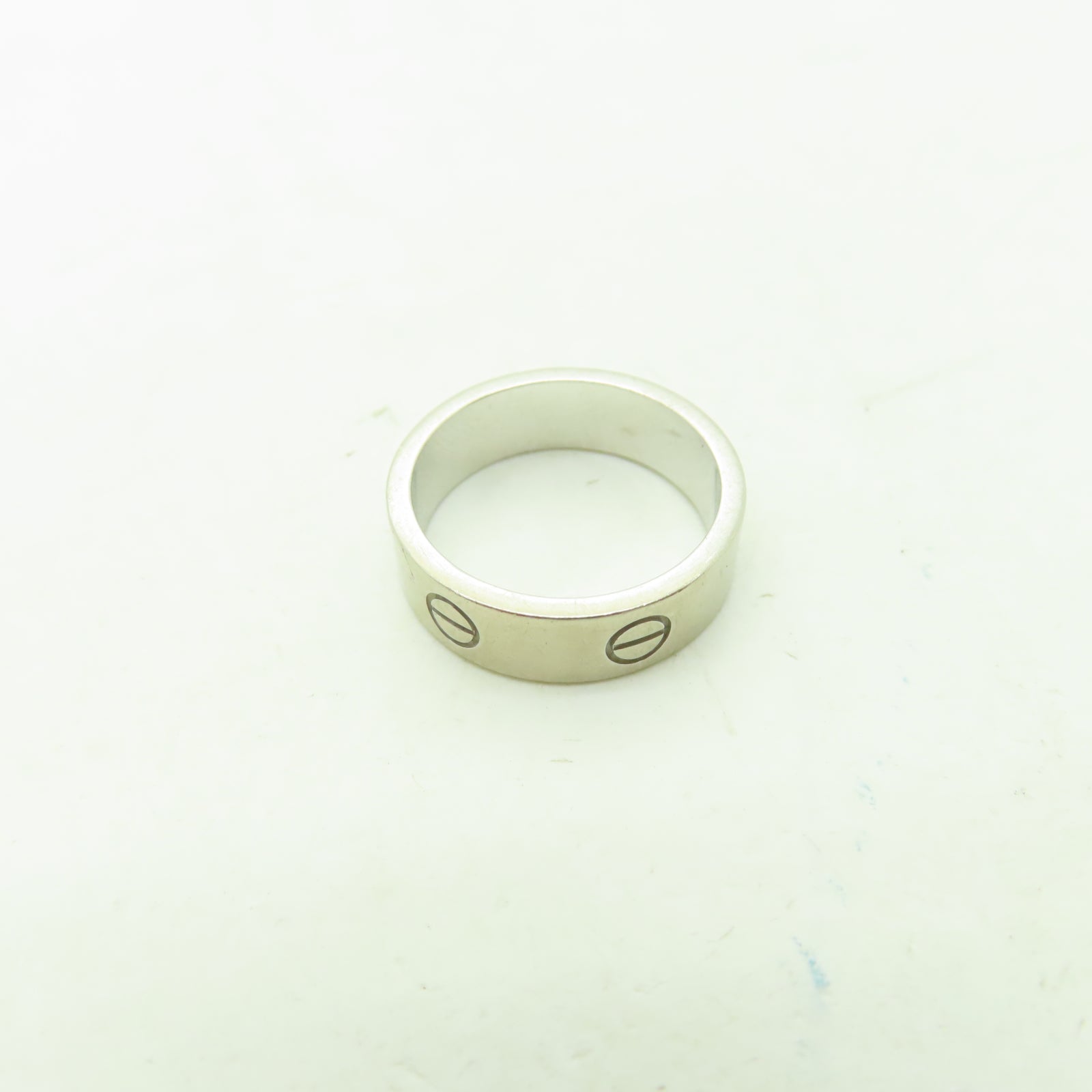 CARTIER 18K白金Love Ring戒指US#8