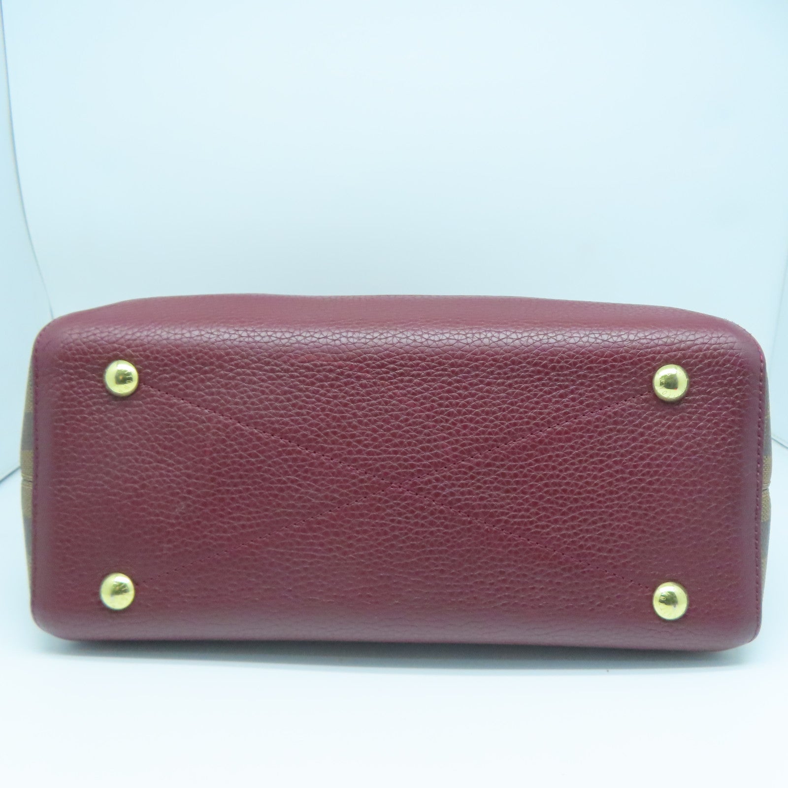 LOUIS VUITTON Damier Hyde Park金扣手挽肩背两用袋啡色紫色
