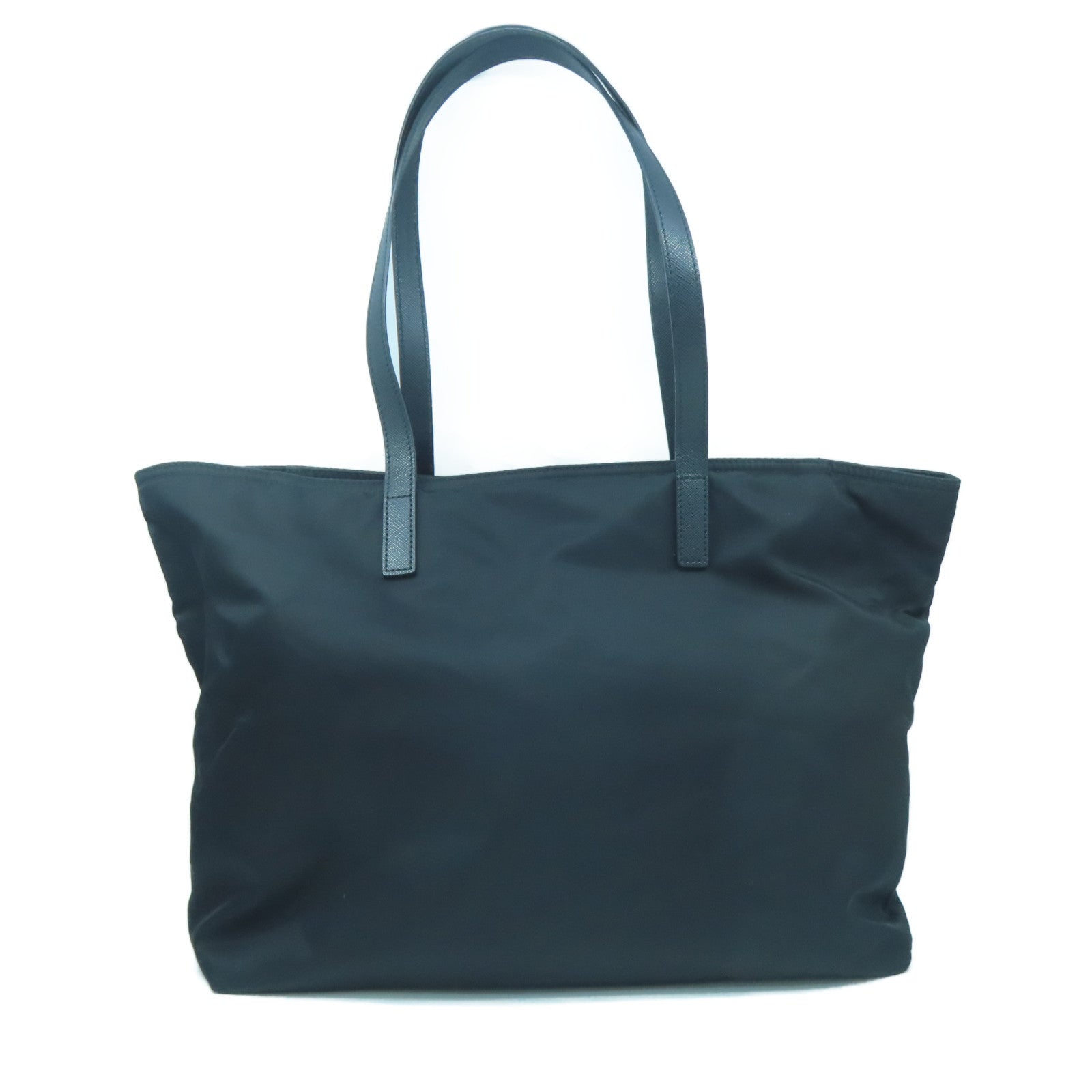 PRADA Nylon Shoulder Bag Silver Buckle Shoulder Bag Black