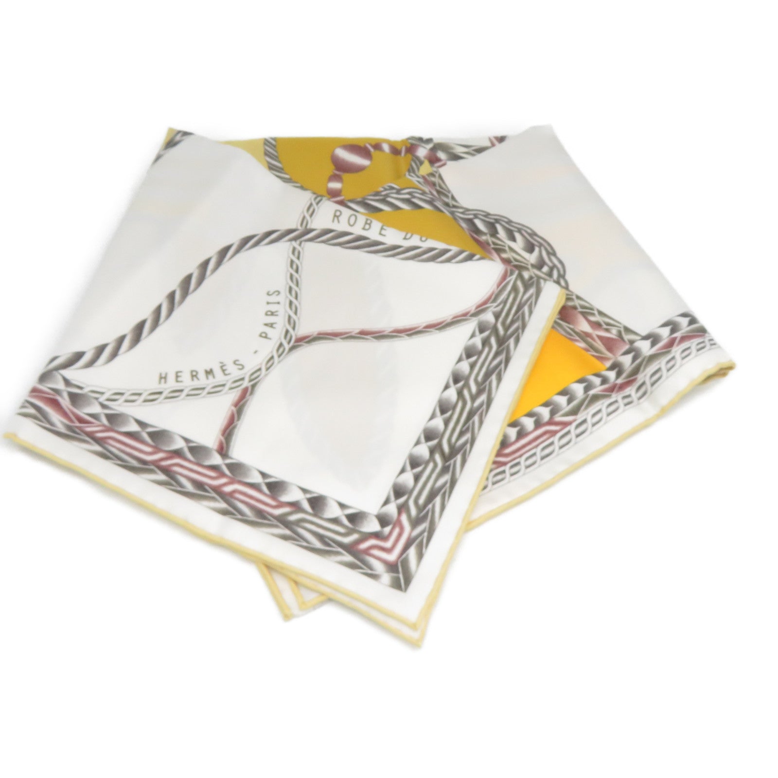 HERMES 【激減優惠】絲質Scarf絲巾白色