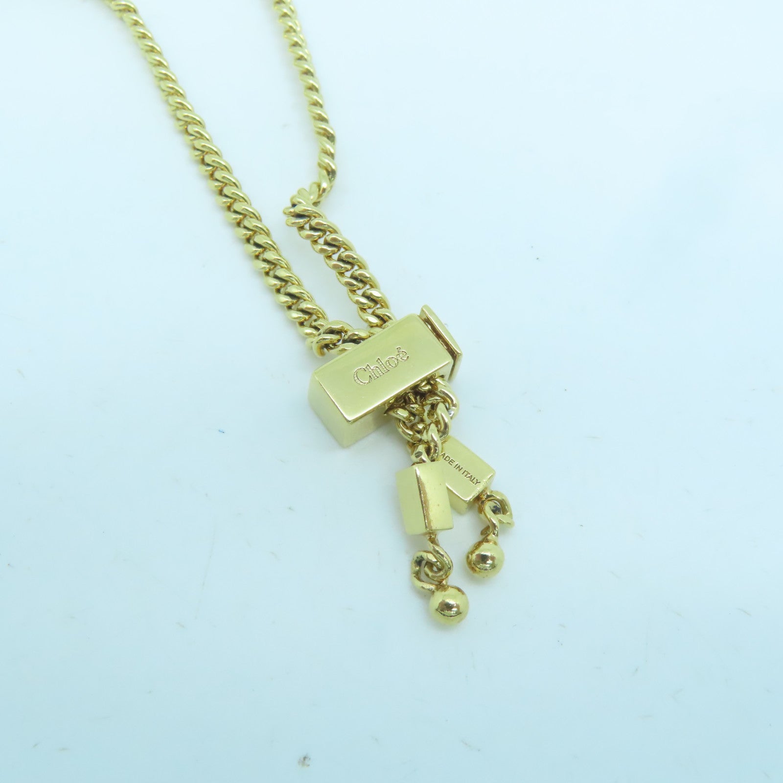 Chloe 金屬Bracelet金扣手鏈金色