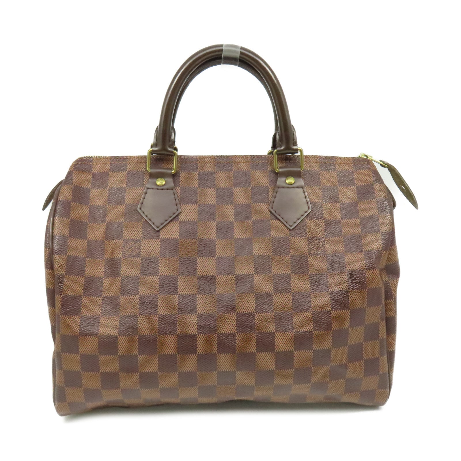 LOUIS VUITTON Damier Speedy 30金扣手挽袋啡色