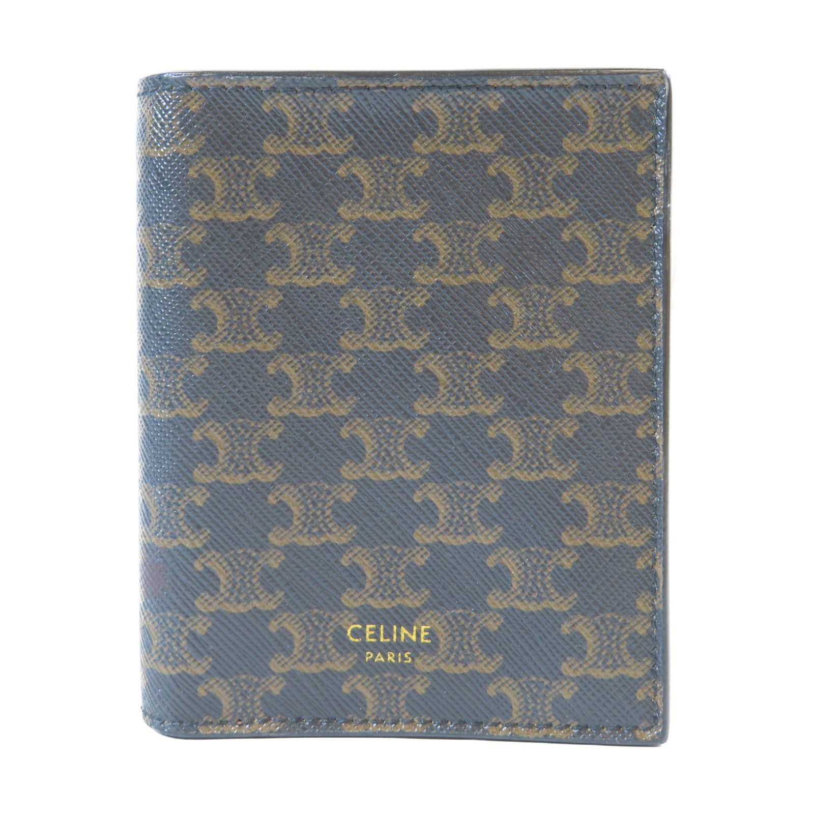 CELINE 塗層帆布Wallet金扣錢包啡色