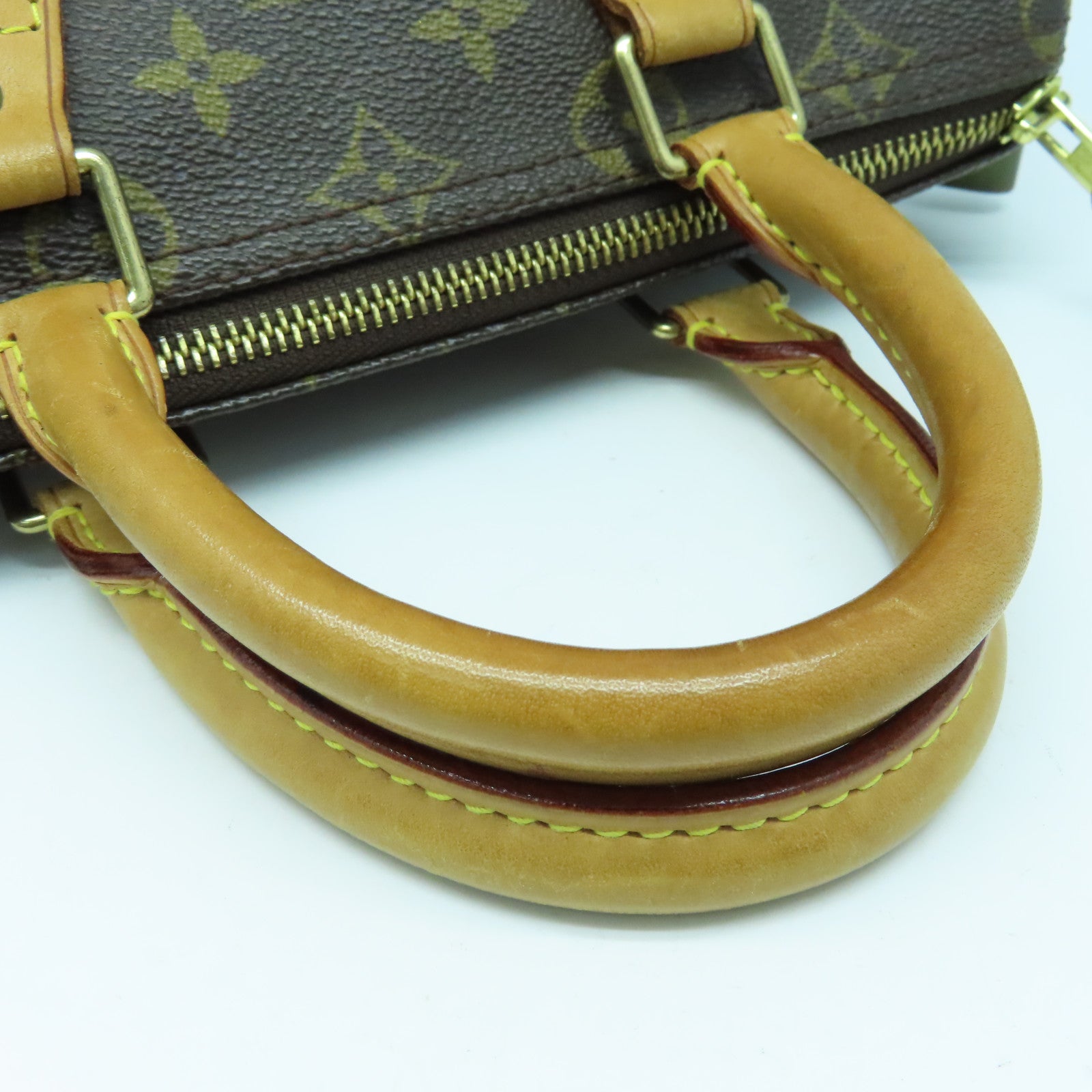 LOUIS VUITTON Monogram Speedy 25金扣手挽袋啡色